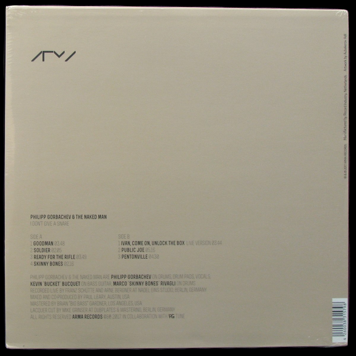 LP Philipp Gorbachev & The Naked Man — I Don't Give A Snare (+ постер) фото 2