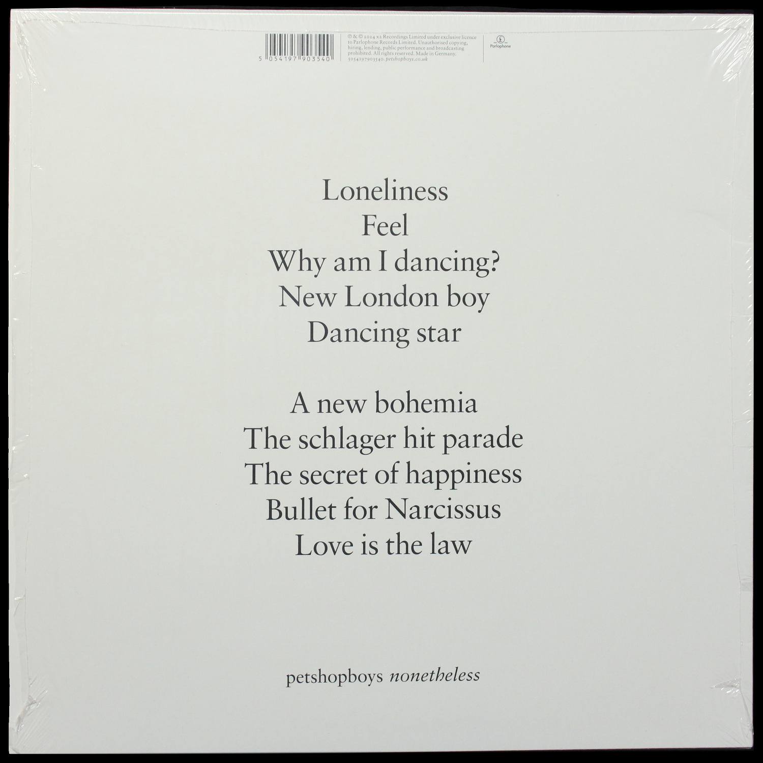 LP Pet Shop Boys — Nonetheless фото 2