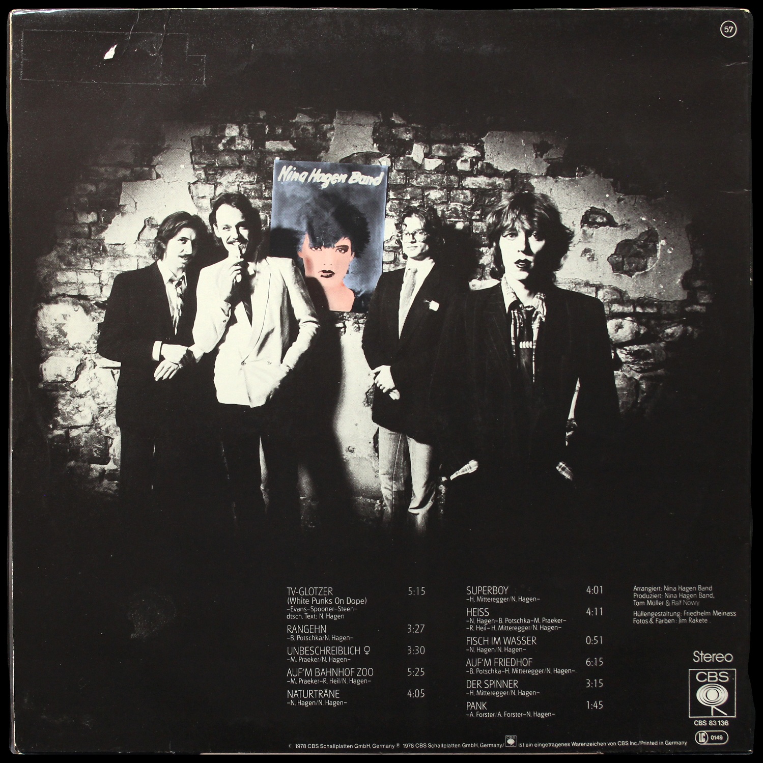 LP Nina Hagen Band — Nina Hagen Band (+ буклет) фото 2