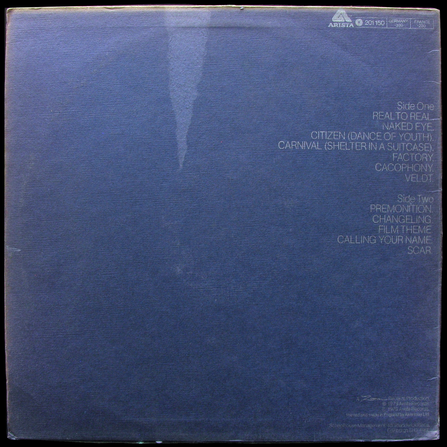 LP Simple Minds — Real To Real Cacophony фото 3