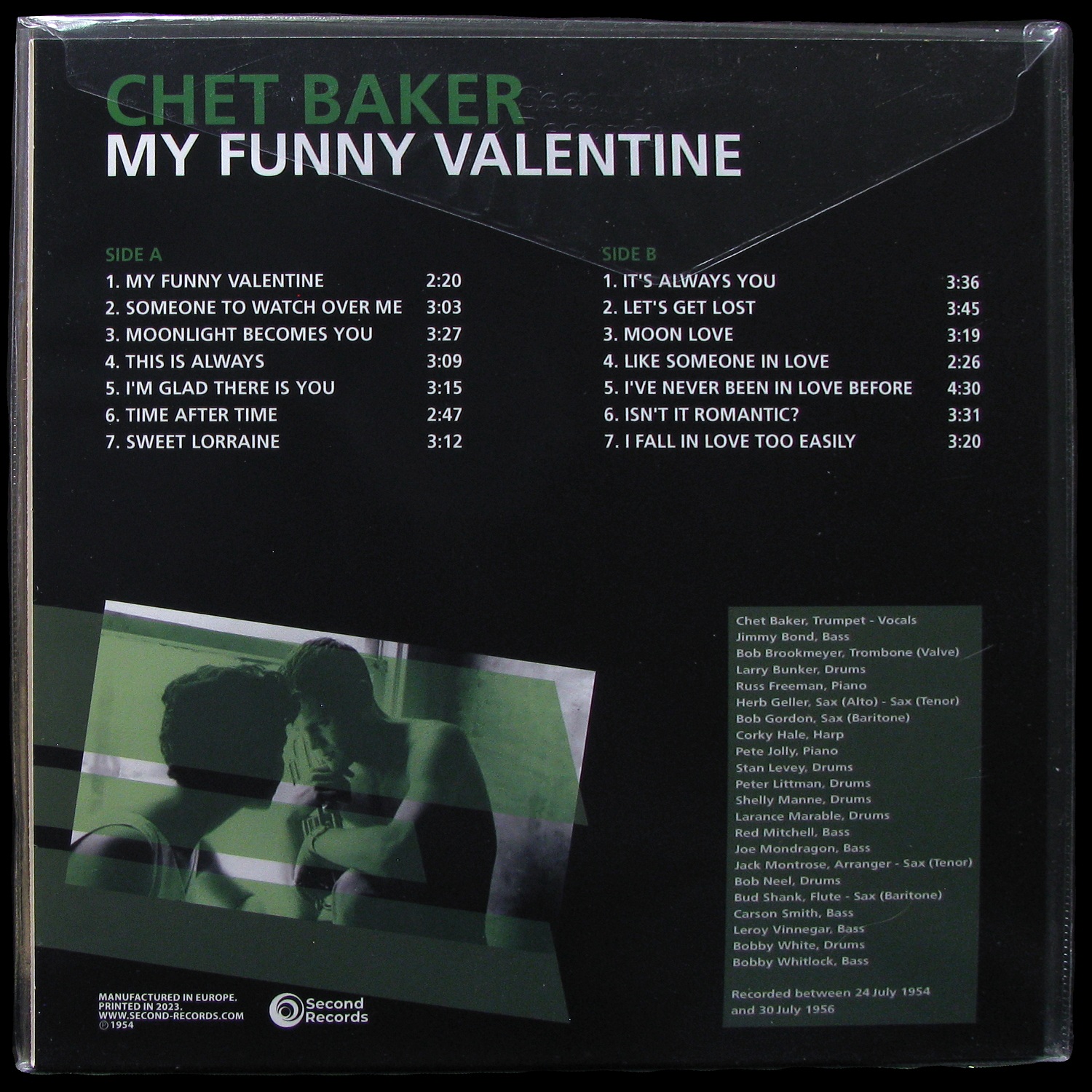 LP Chet Baker — My Funny Valentine (цветной винил) фото 2