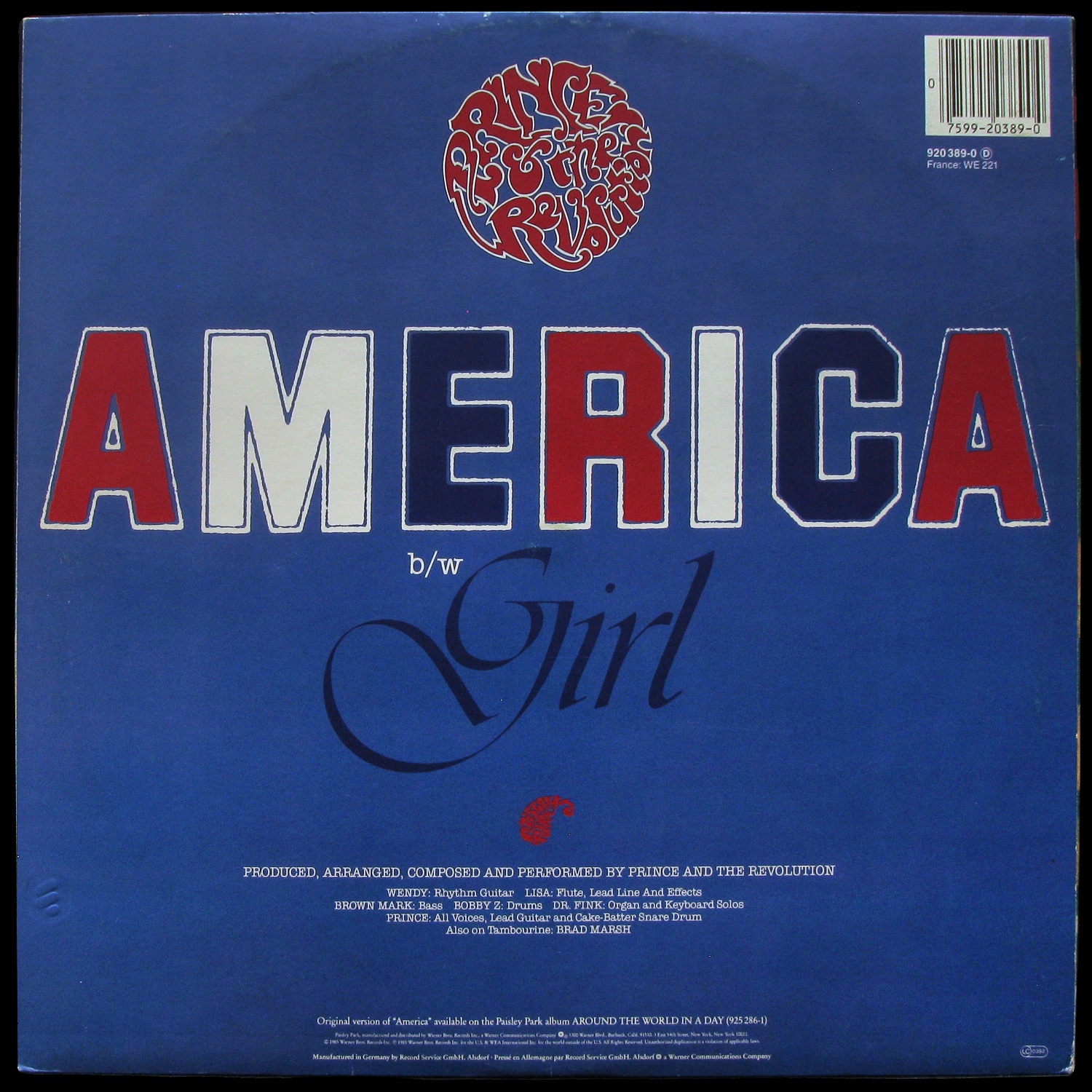 LP Prince And The Revolution — America фото 2