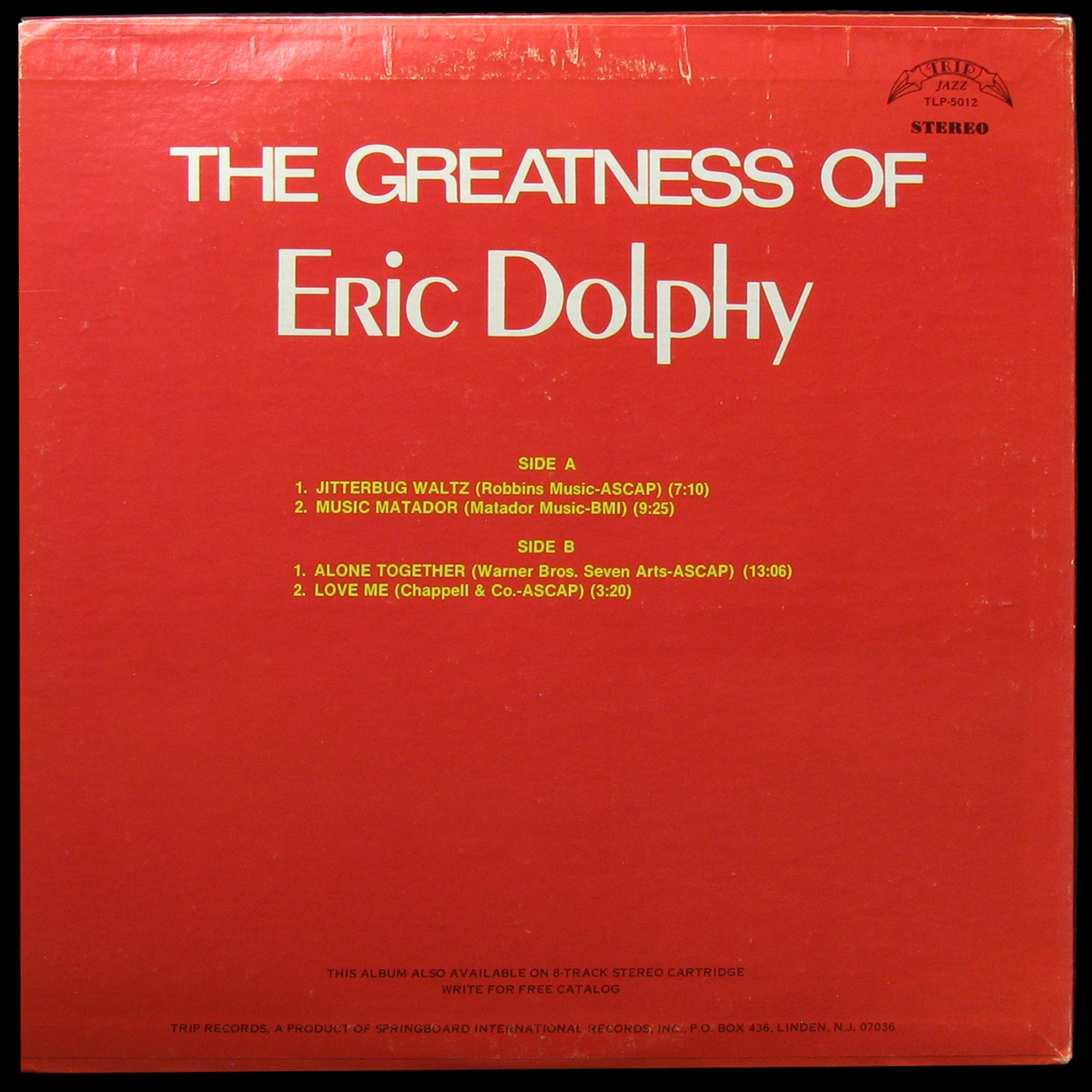 LP Eric Dolphy — Greatness Of Eric Dolphy фото 2