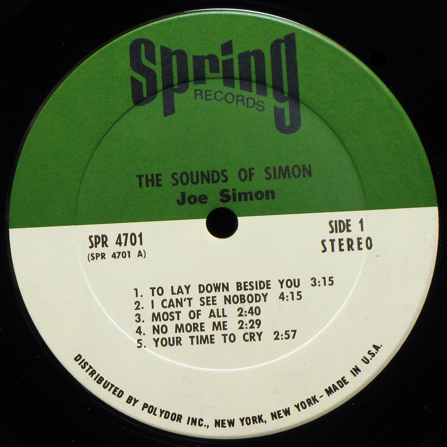 LP Joe Simon — Sounds Of Simon фото 3