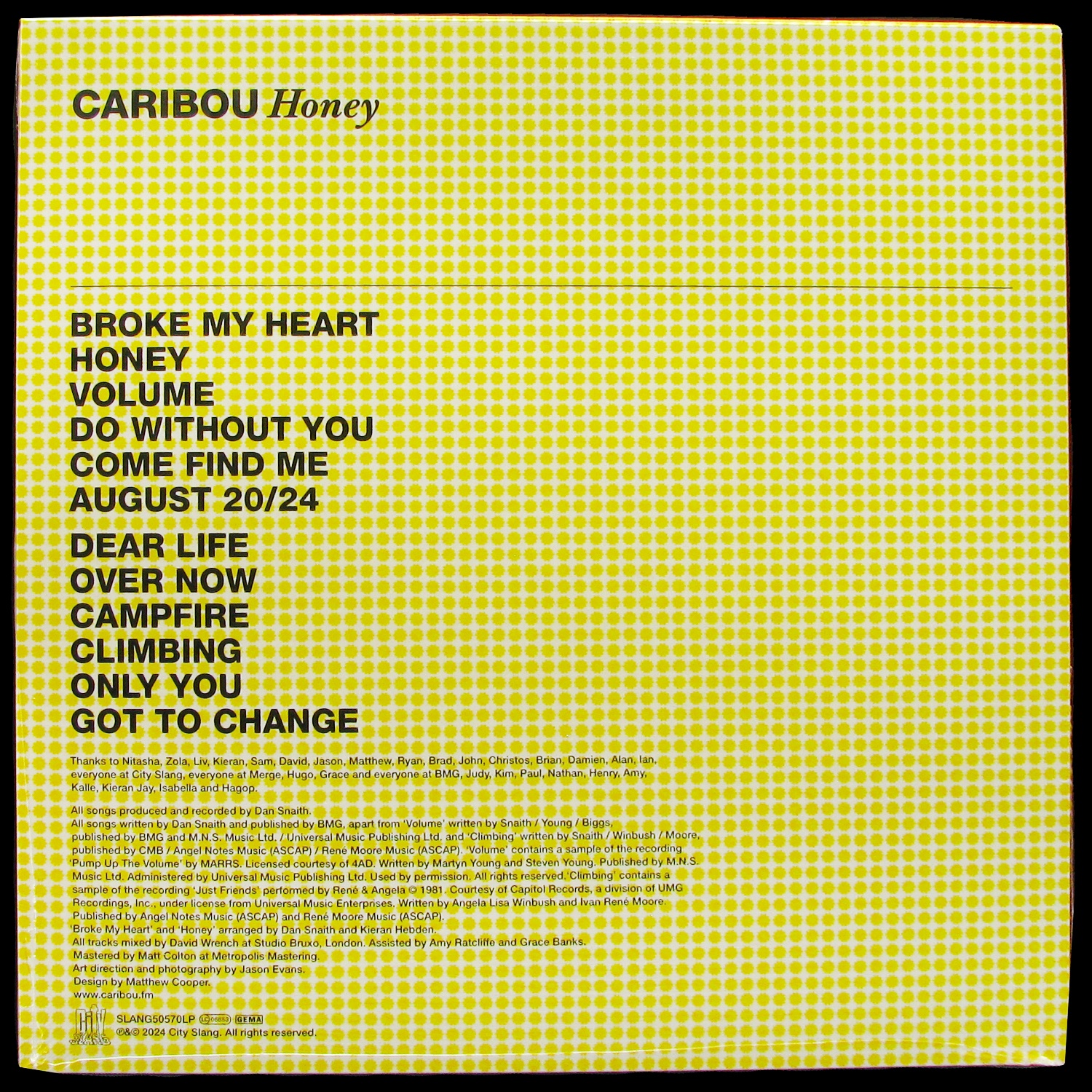 LP Caribou — Honey (цветной винил) фото 2