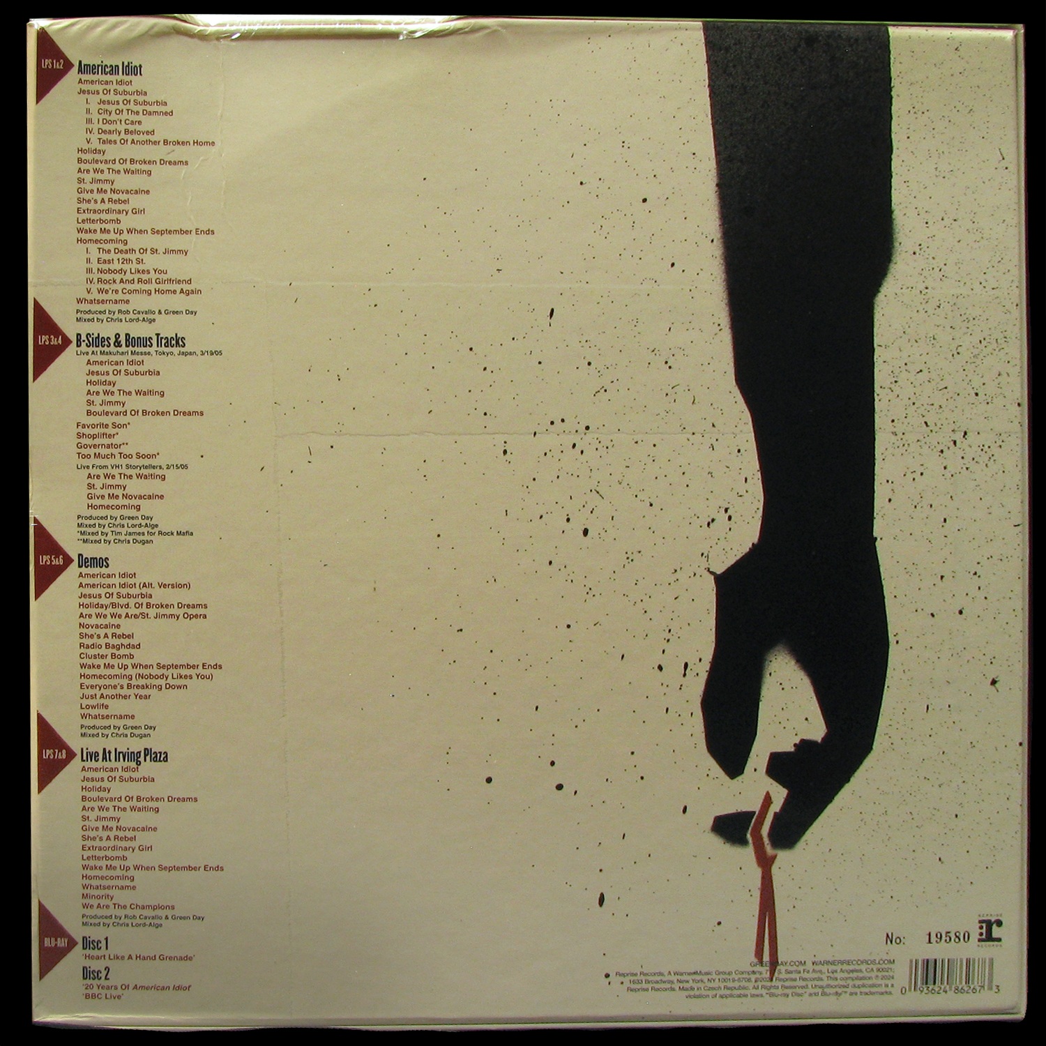 LP Green Day — American Idiot 20 (10LP,  цветной винил) фото 2