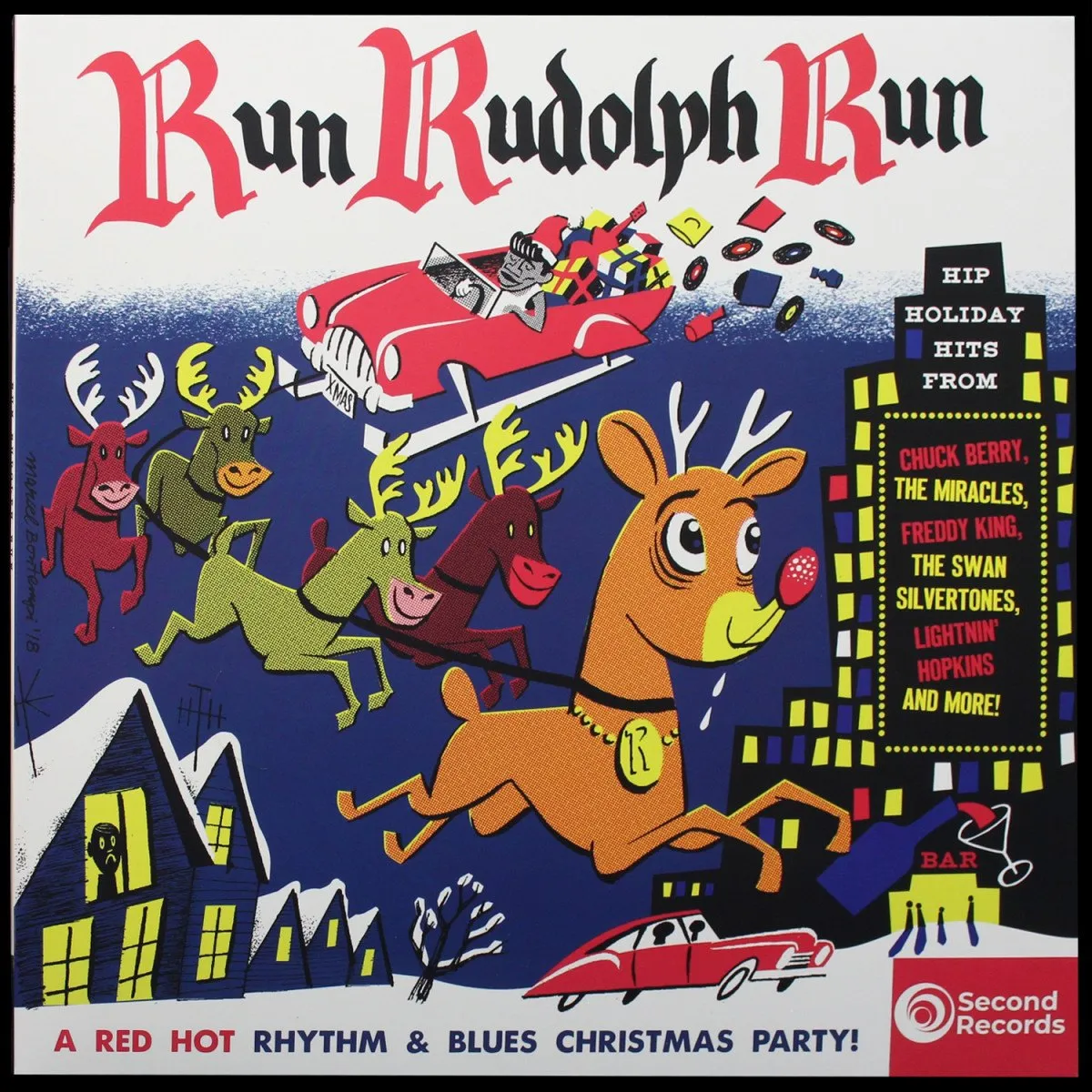 LP V/A — Run Rudolph Run (цветной винил) фото