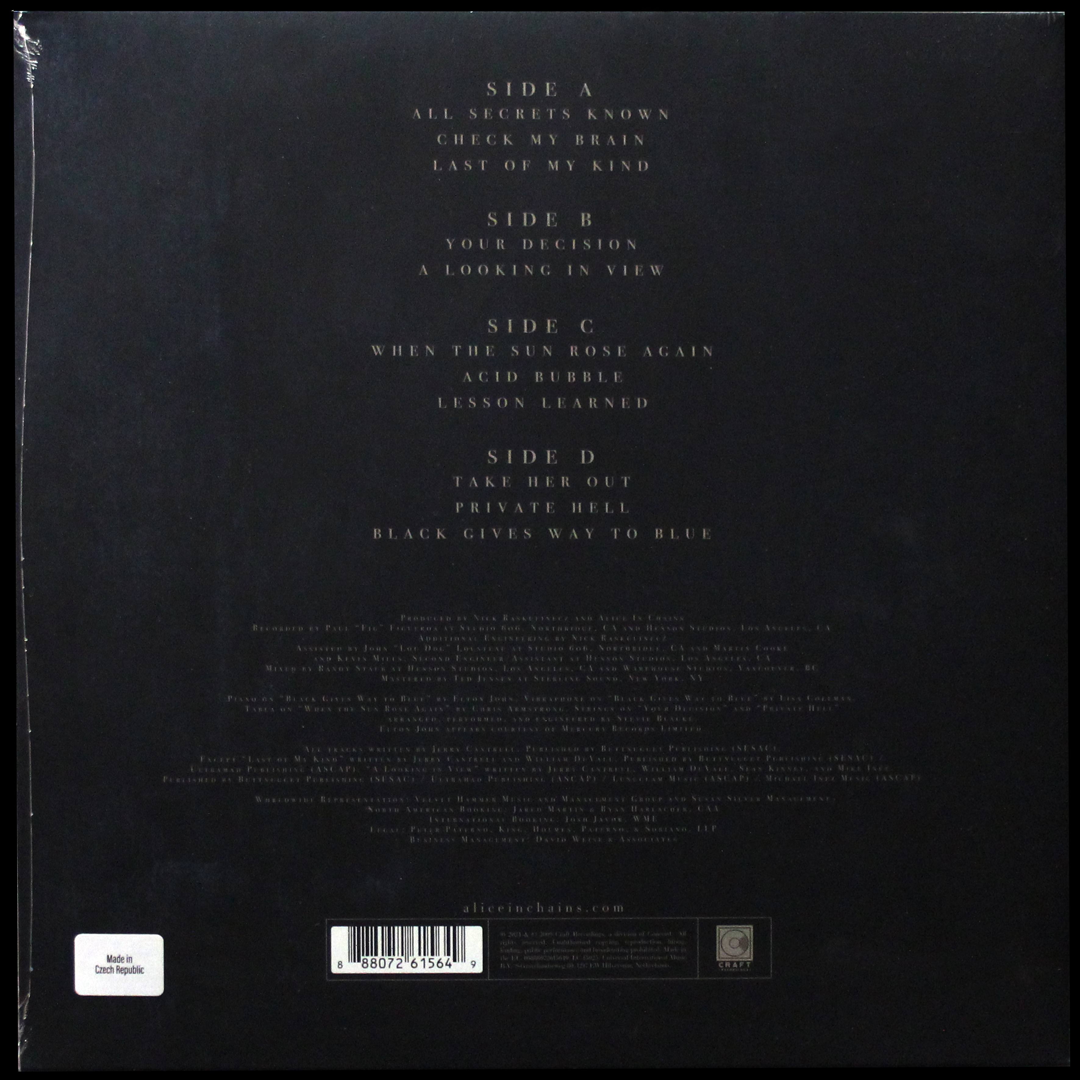 LP Alice In Chains — Black Gives Way To Blue (2LP) фото 2