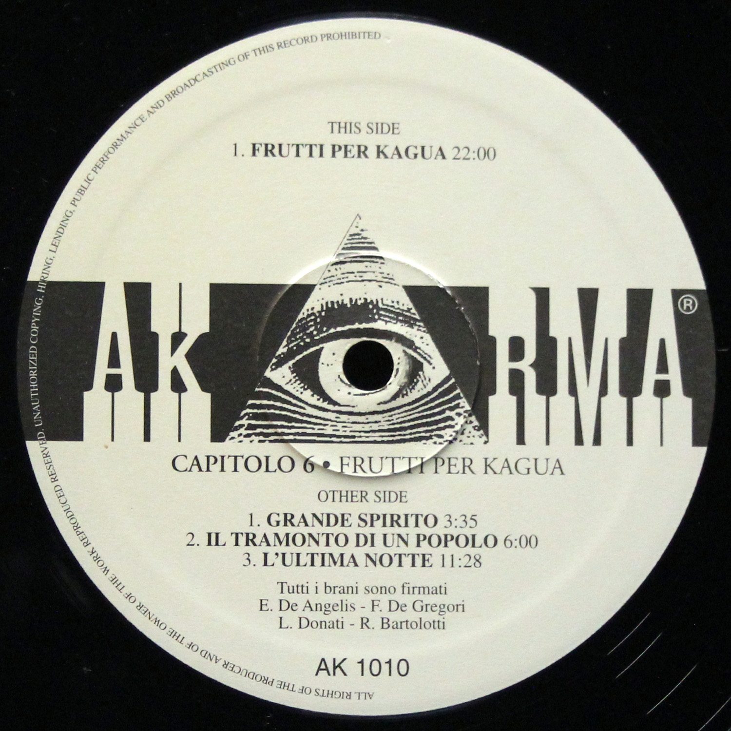 LP Capitolo 6 — Frutti Per Kagua фото 3