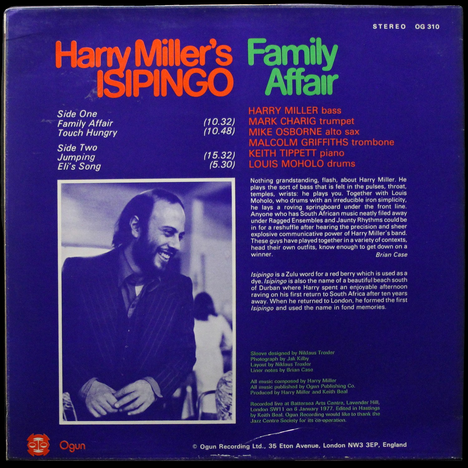 LP Harry Miller's Isipingo — Family Affair фото 2