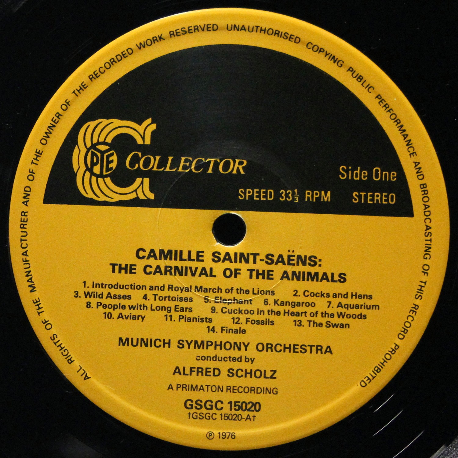 LP Alfred Scholz — Saint-Saens/Faure: Carnival Of The Animals/Masques Et Bergamasques фото 3