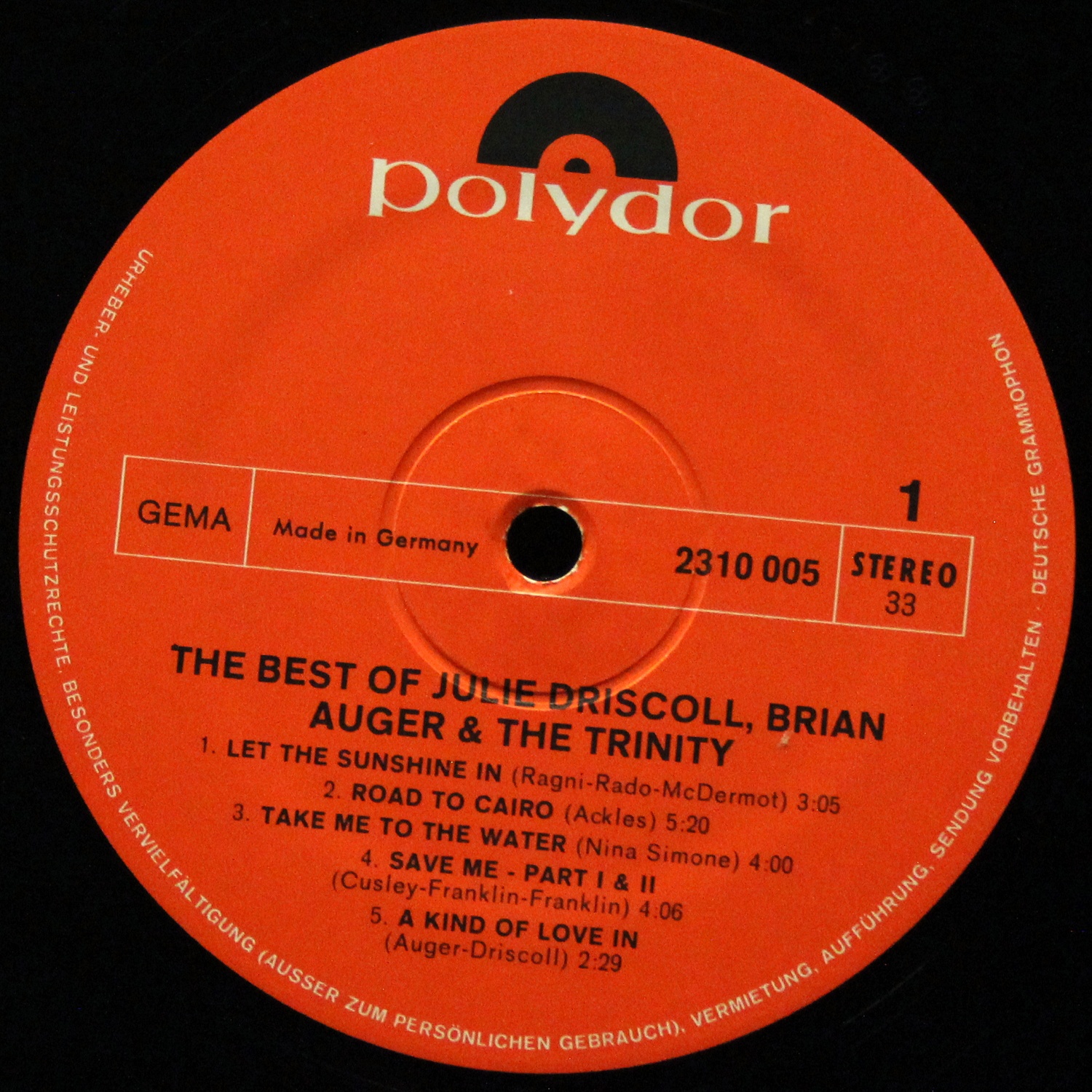 LP Julie Driscoll — Best Of Julie Driscoll, Brian Auger & The Trinity фото 2