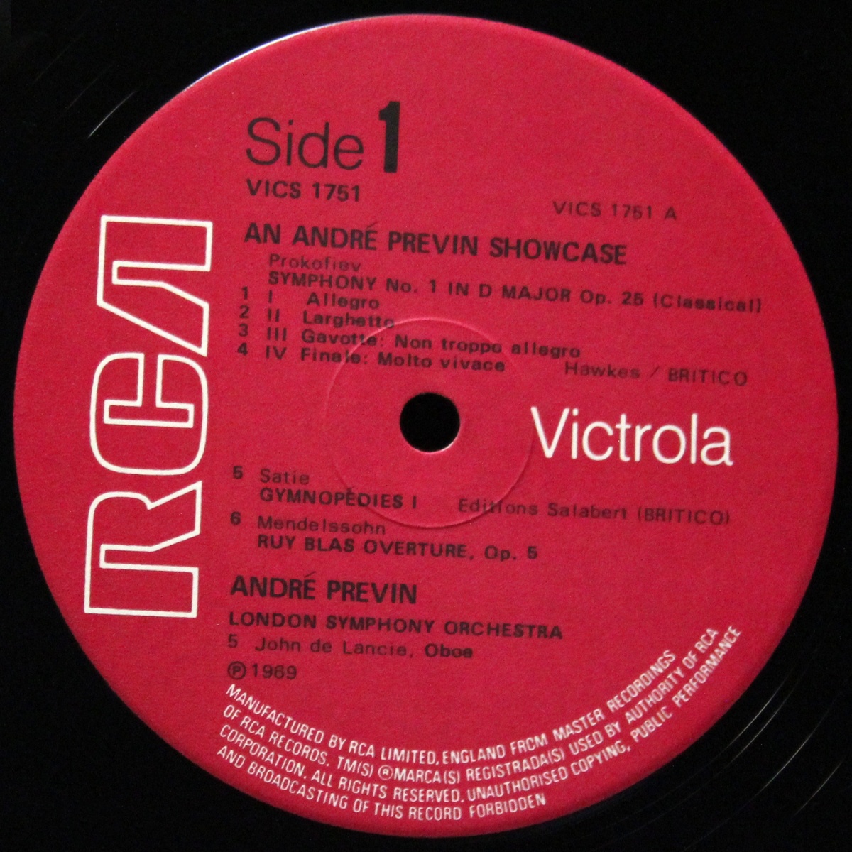 LP Andre Previn — An Andre Previn Showcase фото 2