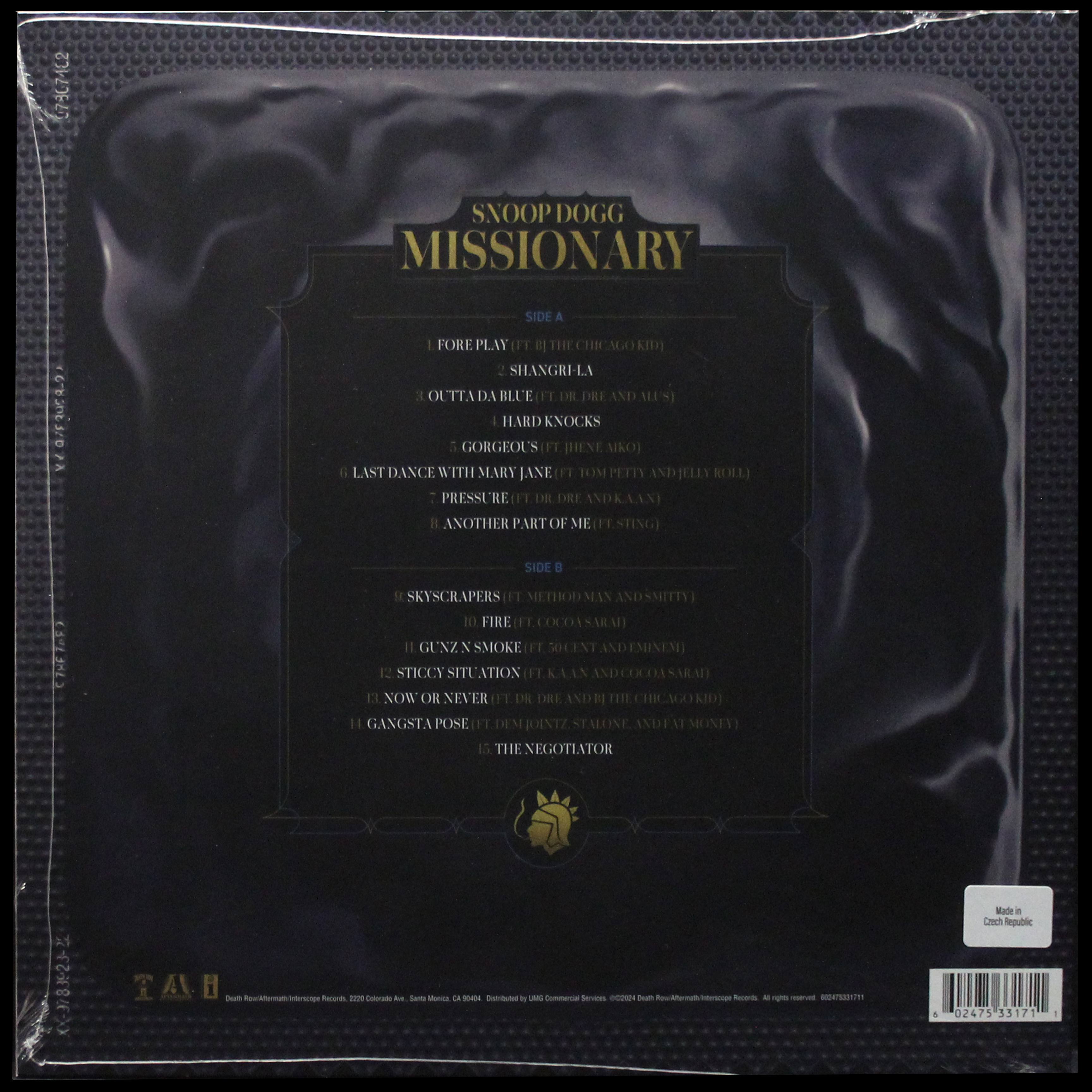 LP Snoop Dogg — Missionary (picture disc (пикчер диск)) фото 2