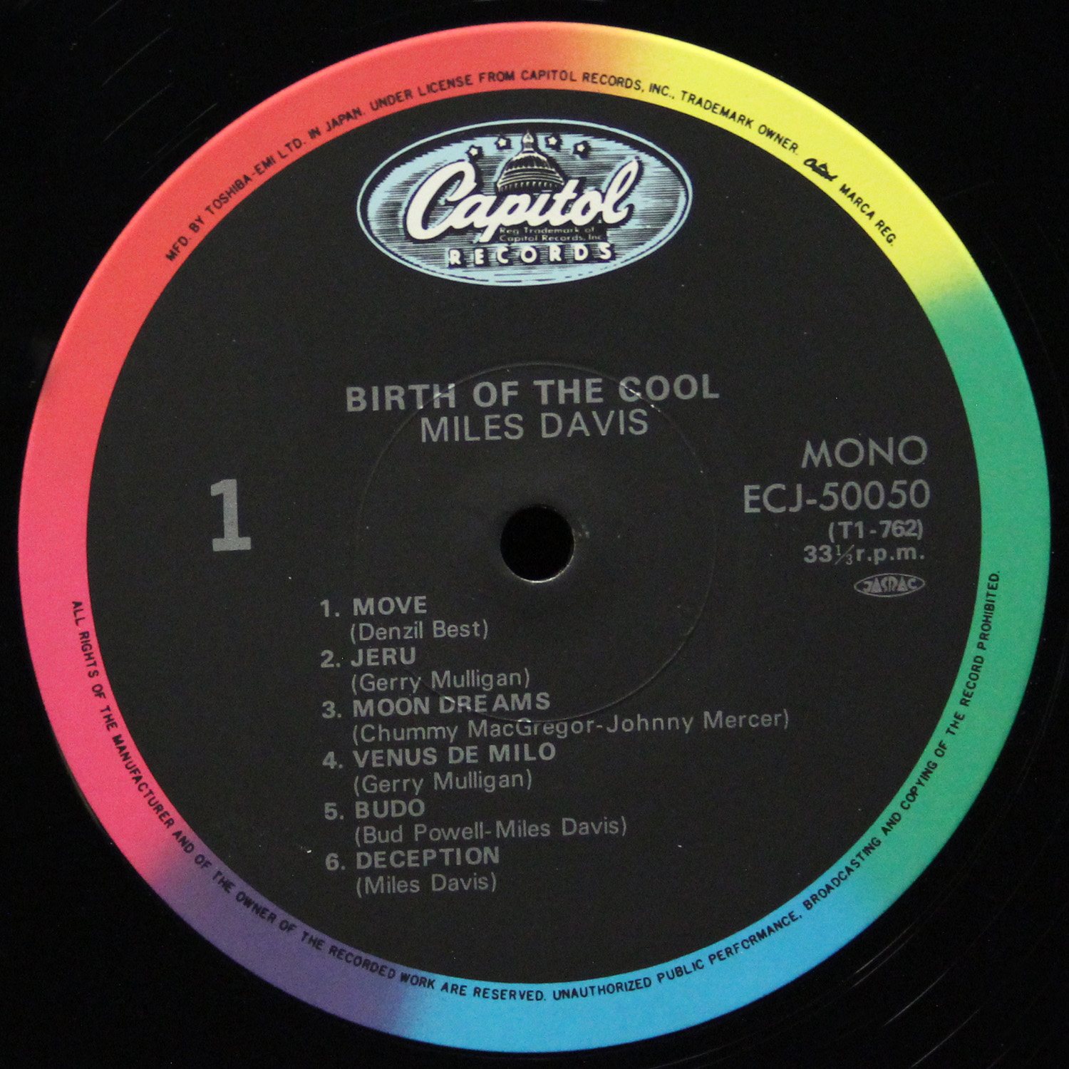 LP Miles Davis — Birth Of The Cool (моно) фото 3
