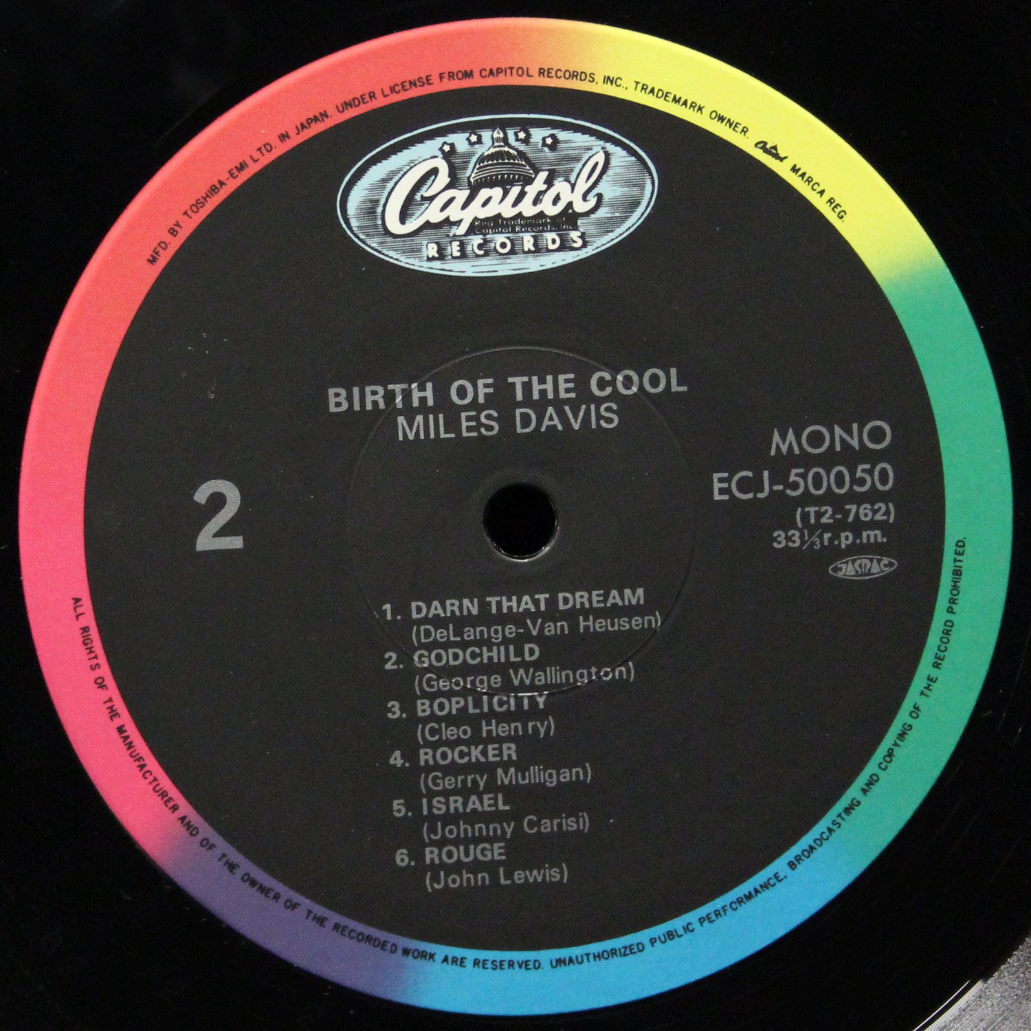 LP Miles Davis — Birth Of The Cool (моно) фото 4