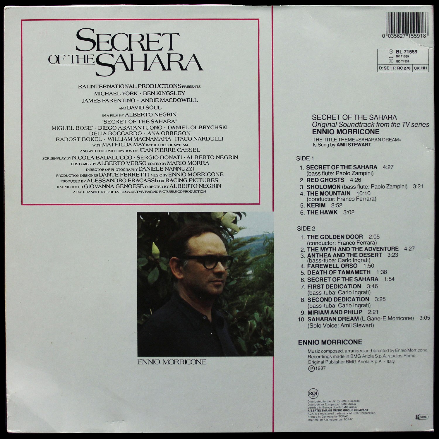 LP Ennio Morricone — Secret Of The Sahara фото 2