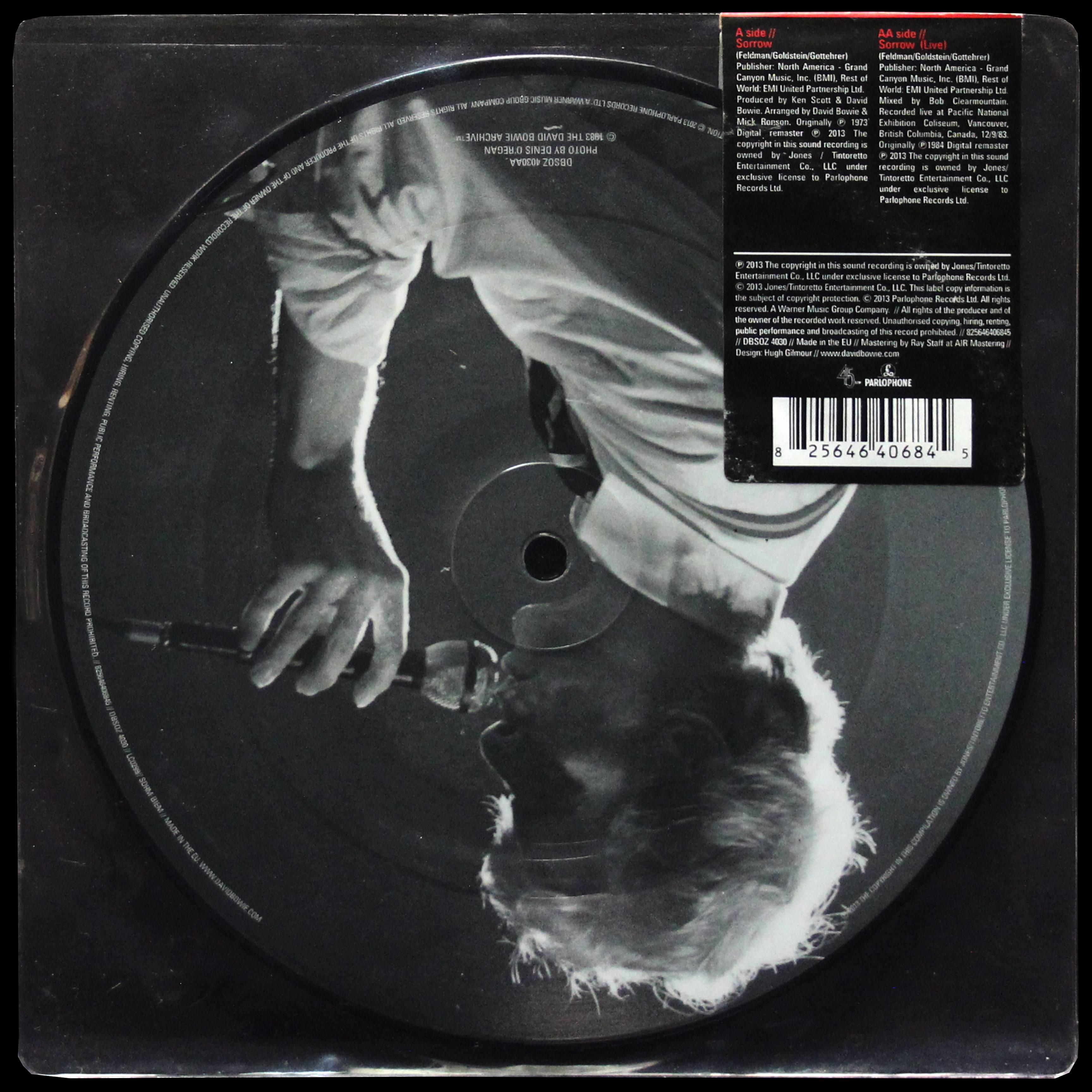 LP David Bowie — Sorrow (сингл,  picture disc (пикчер диск)) фото 2