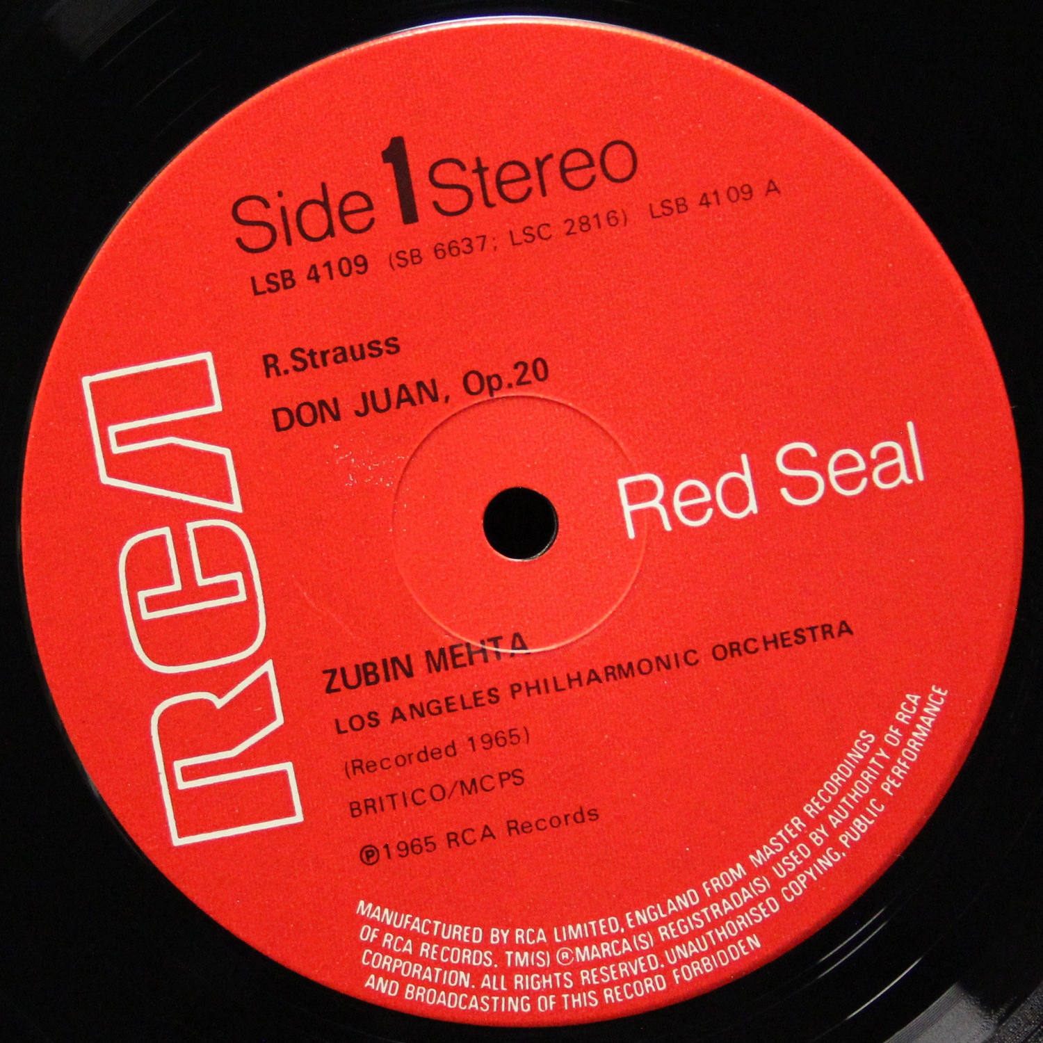 LP Zubin Mehta — Feste Romane (Roman Festivals). Don Juan. фото 3