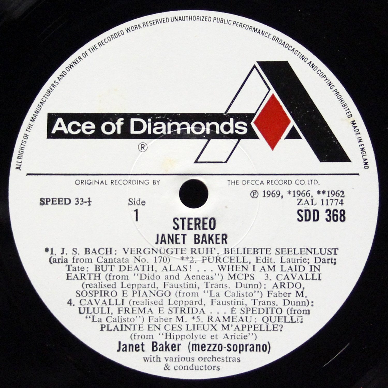 LP Janet Baker — Janet Baker фото 3