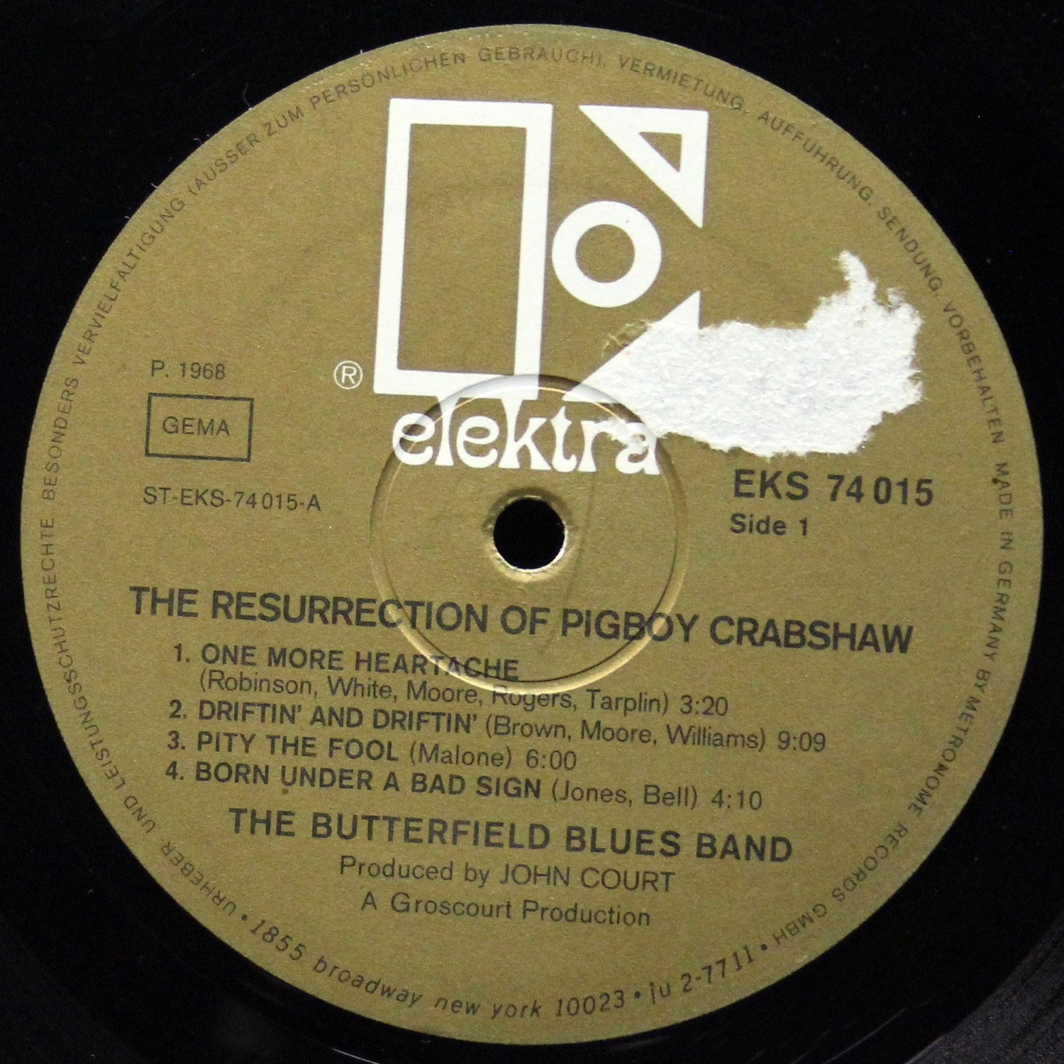 LP Butterfield Blues Band — Resurrection Of Pigboy Crabshaw фото 3