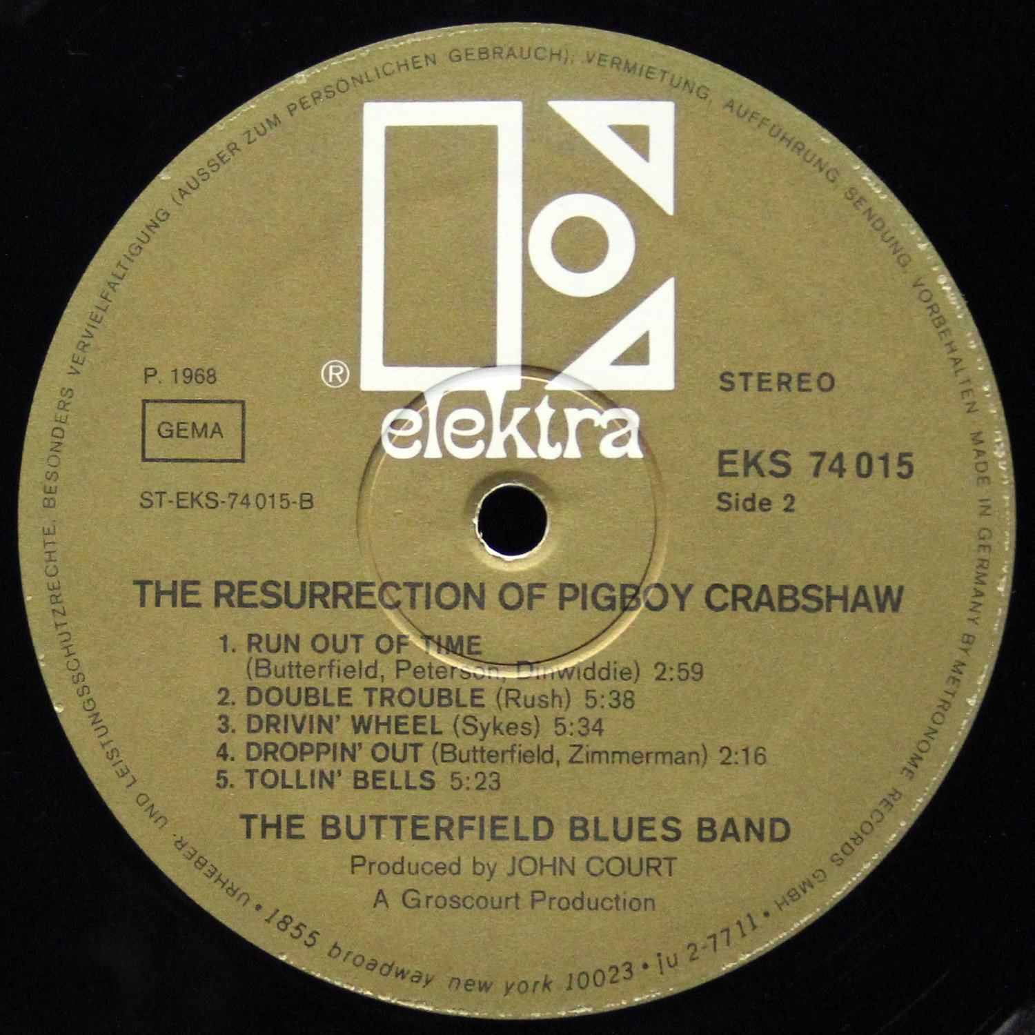 LP Butterfield Blues Band — Resurrection Of Pigboy Crabshaw фото 4