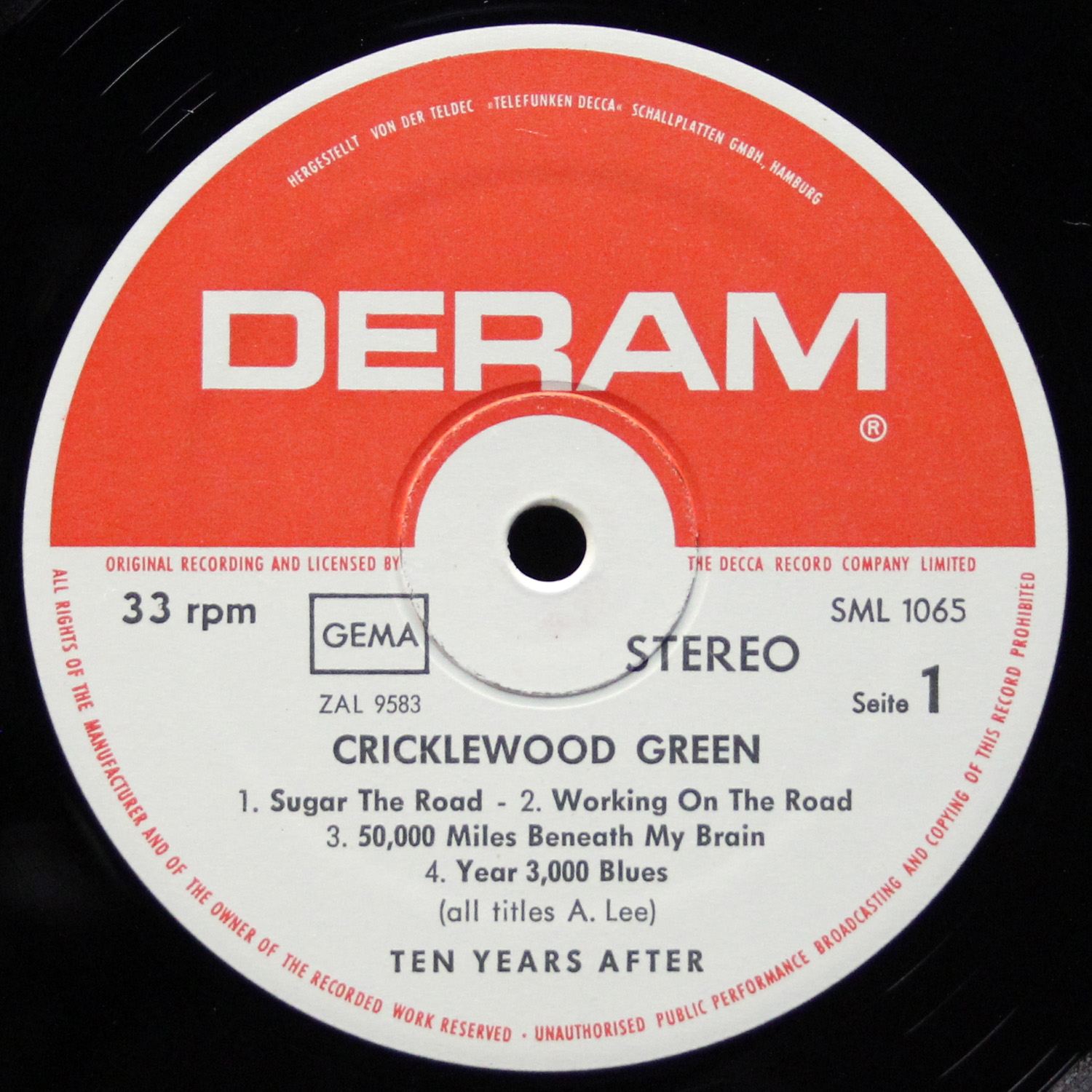 LP Ten Years After — Cricklewood Green фото 3