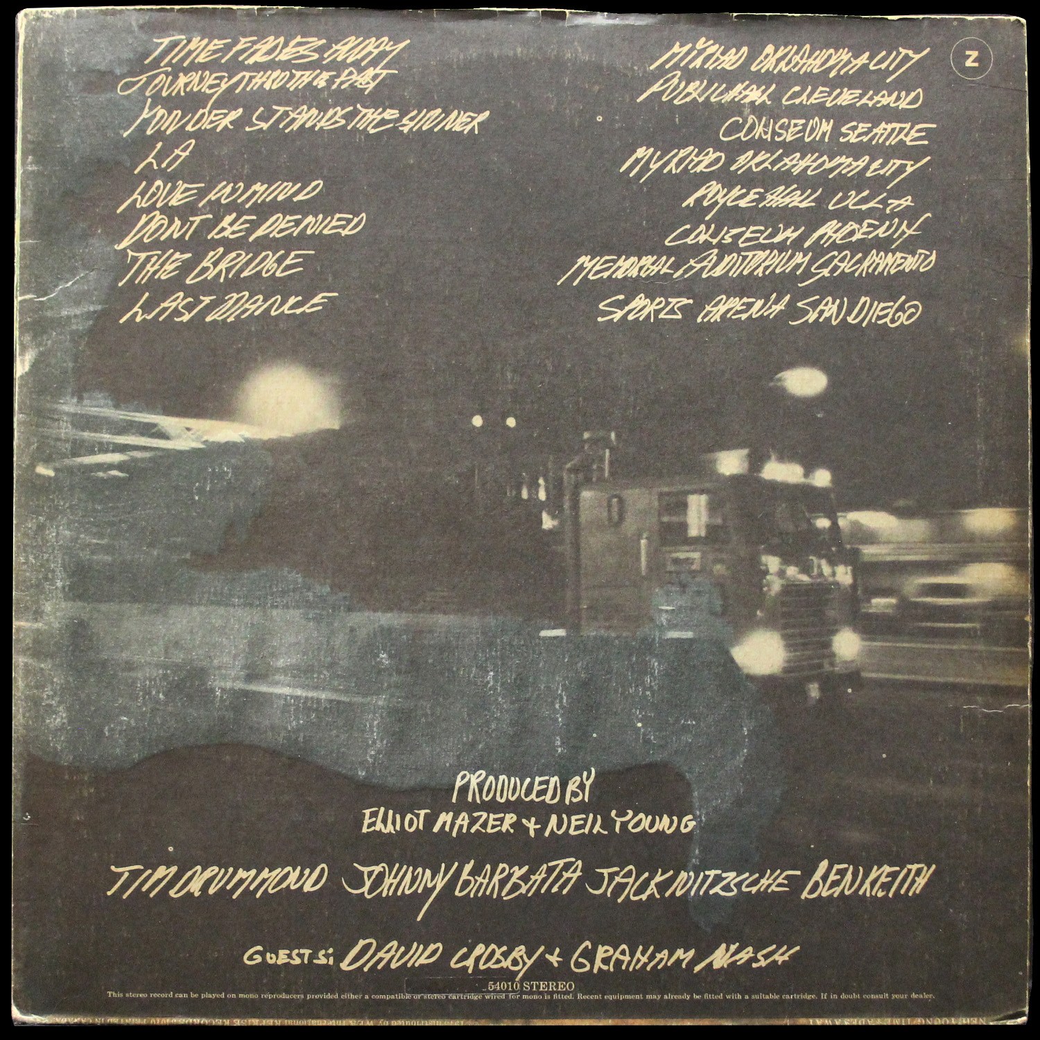 LP Neil Young — Time Fades Away (клубное издание,  + постер) фото 2