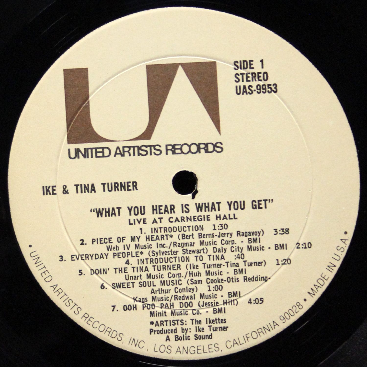 LP Ike & Tina Turner — What You Hear Is What You Get - live At carnegie Hall (2LP) фото 2