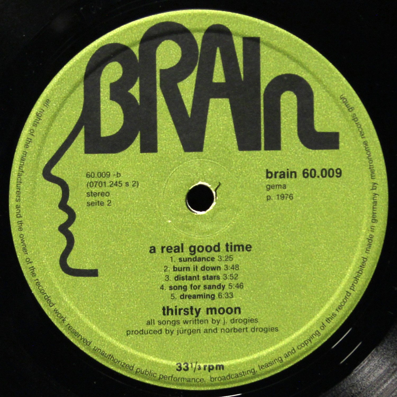 LP Thirsty Moon — Real Good Time фото 4