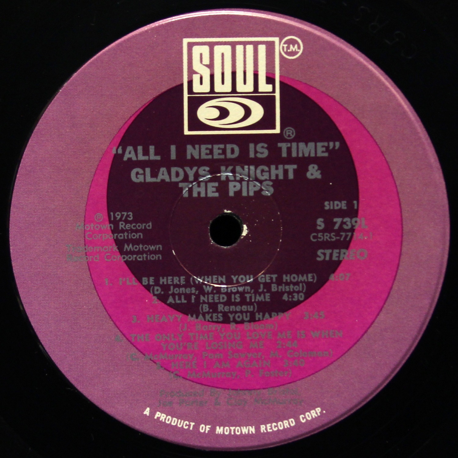 LP Gladys Knight And The Pips — All I Need Is Time фото 3