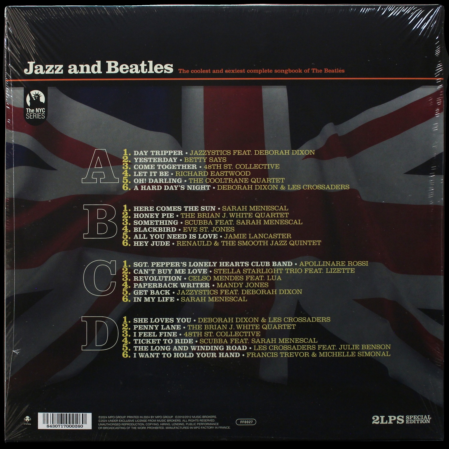 LP V/A — Jazz And Beatles (2LP,  цветной винил) фото 2