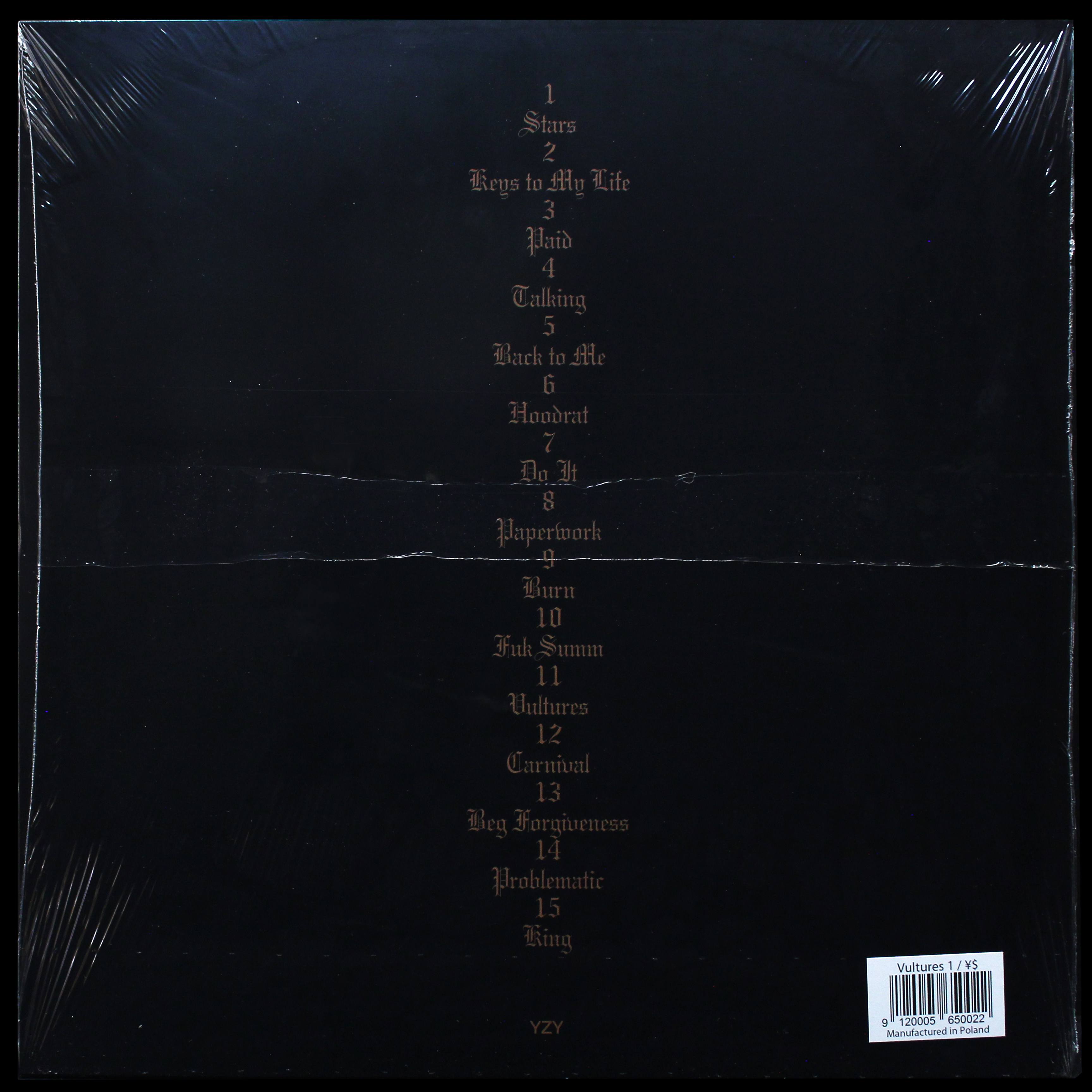 LP Kanye West — Vultures 1 (2LP,  clear with gold splatter vinyl) фото 2