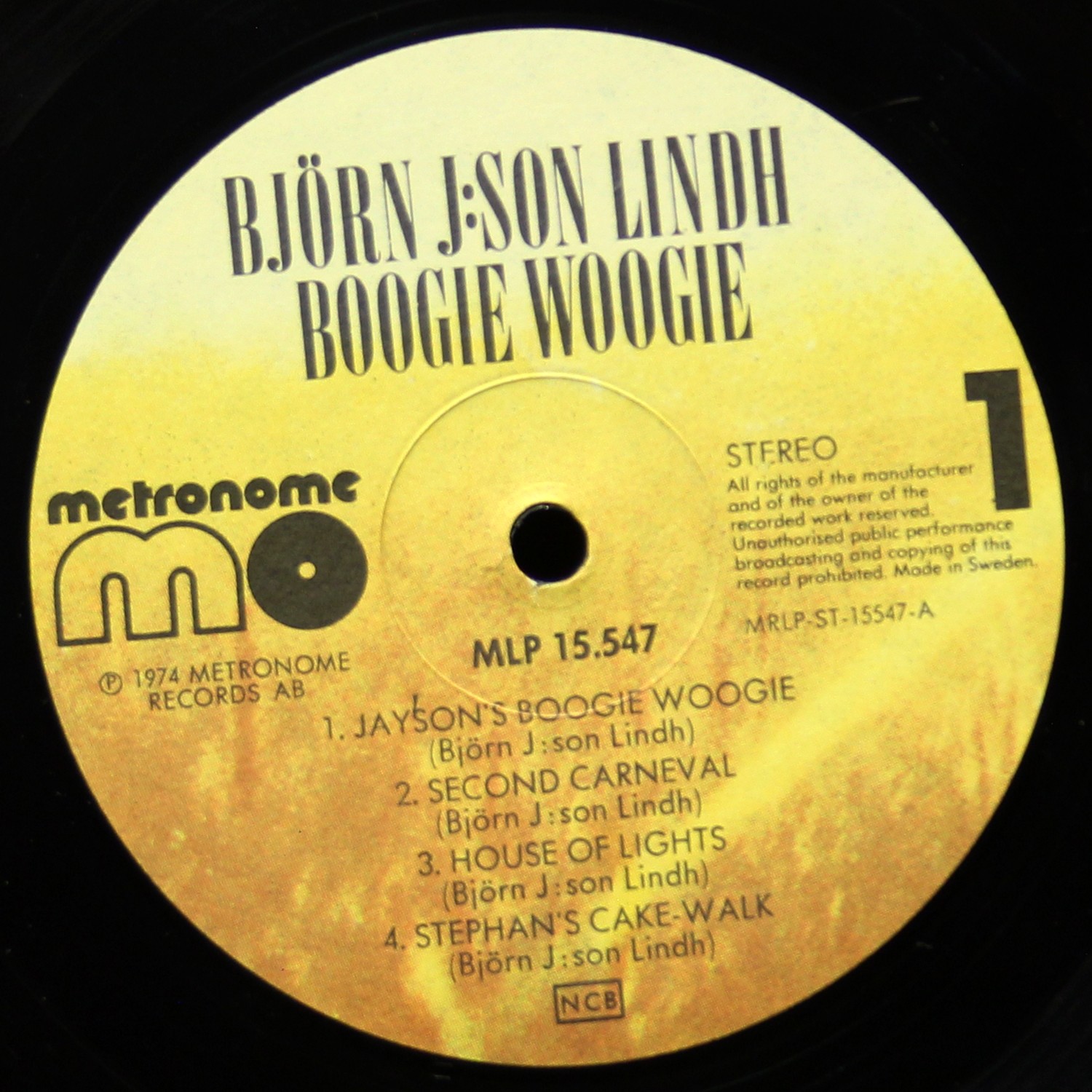 LP Bjorn J Son Lindh — Boogie Woogie фото 2