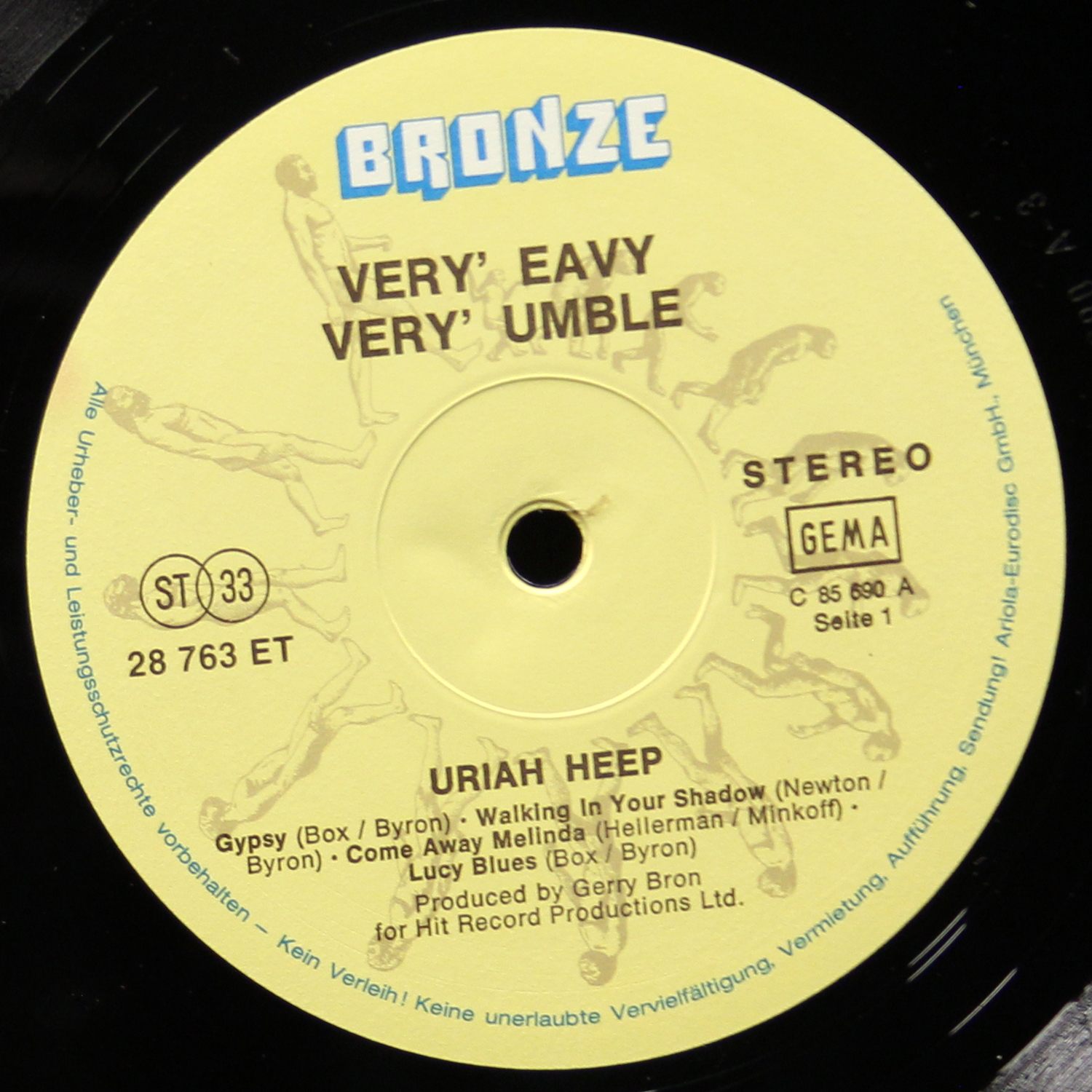 LP Uriah Heep — Very 'Eavy Very 'Umble фото 3
