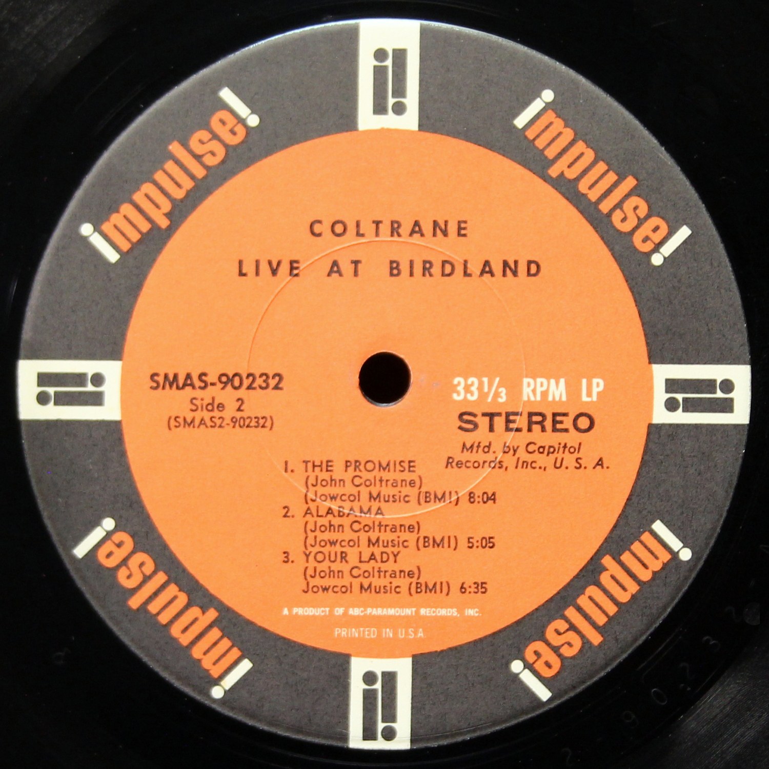 LP John Coltrane — Live At Birdland (клубное издание) фото 4