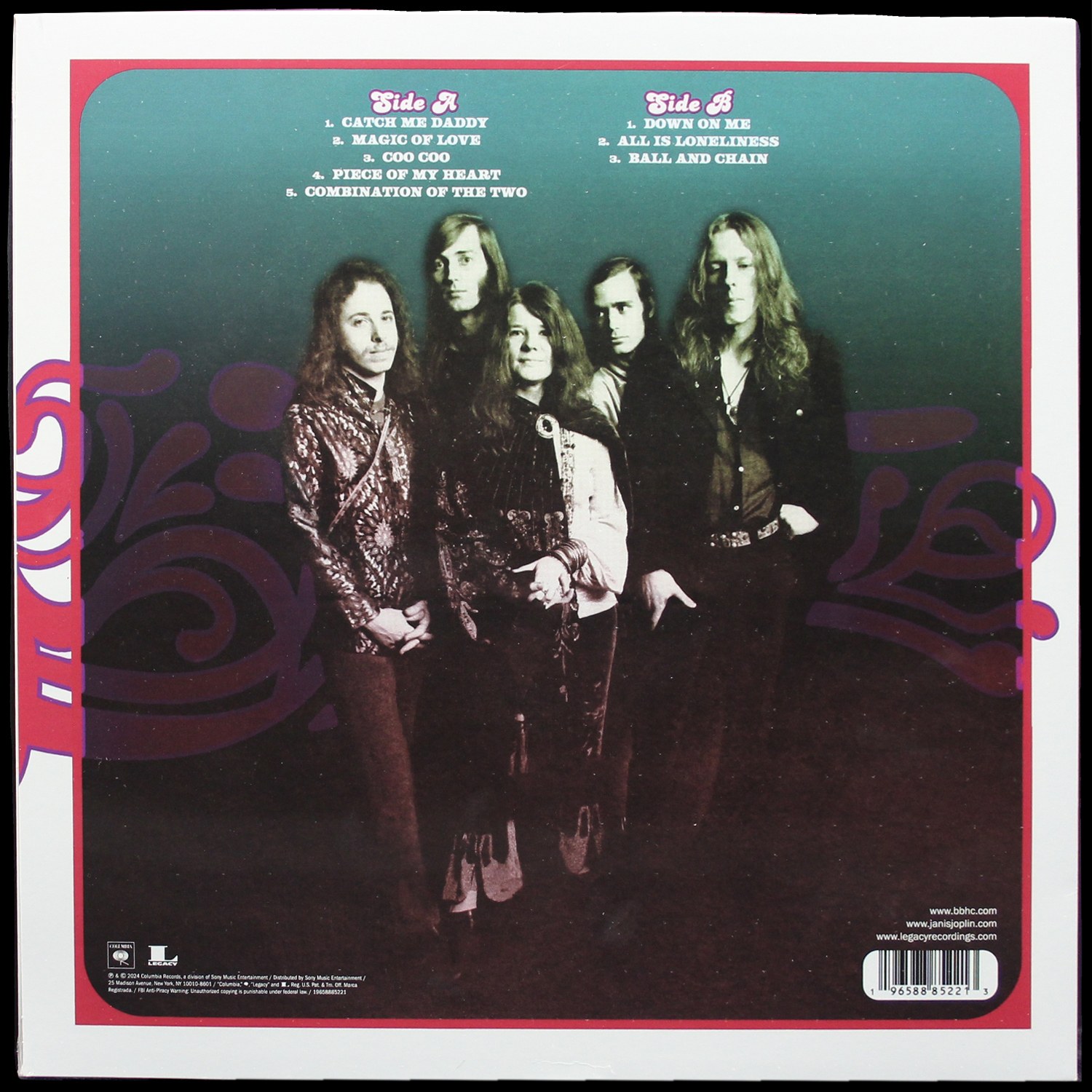 LP Big Brother & Holding Company — Live At The Grande Ballroom, Detroit, Michigan, March 2, 1968 фото 2