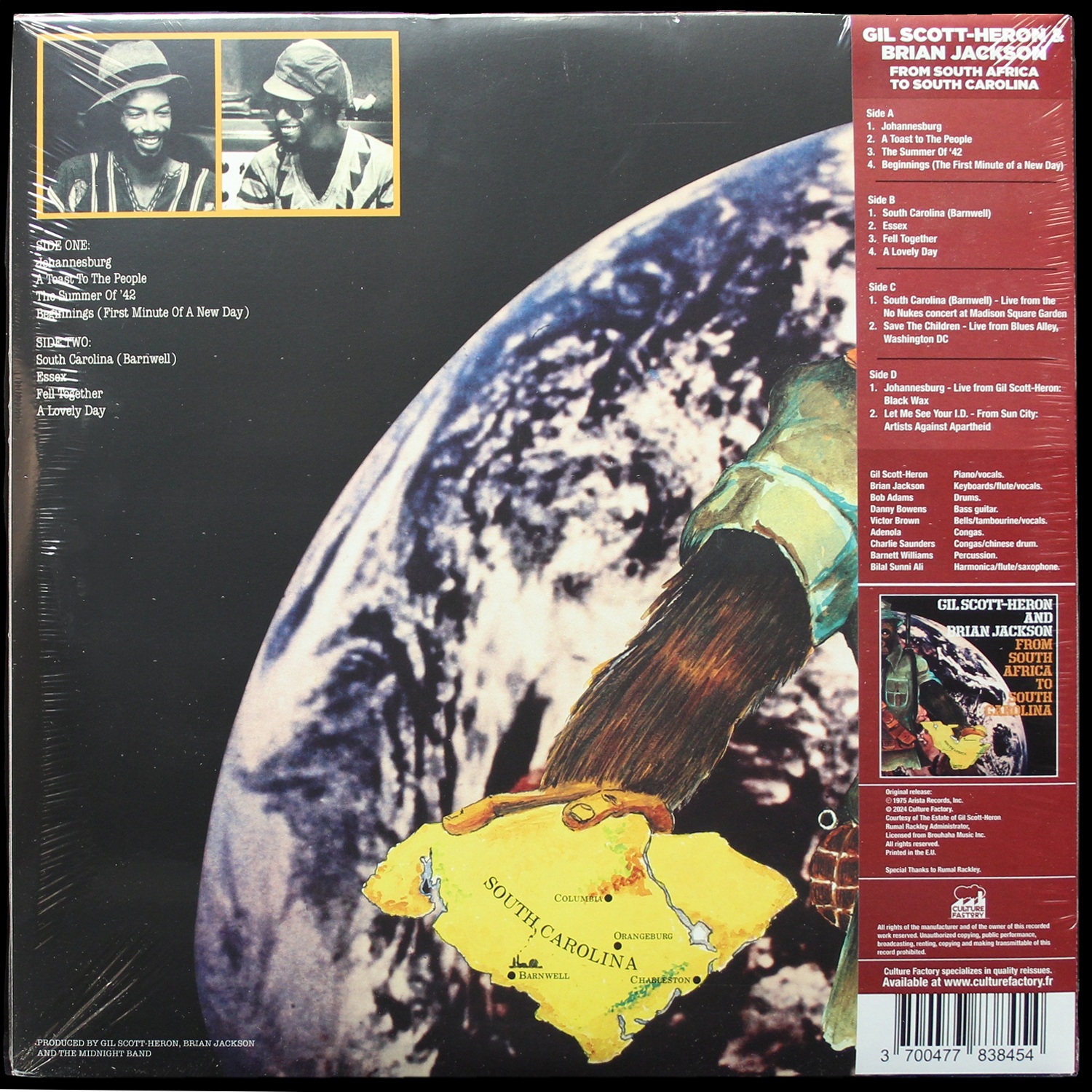 LP Gil Scott-Heron — From South Africa To South Carolina (цветной винил,  2LP) фото 2