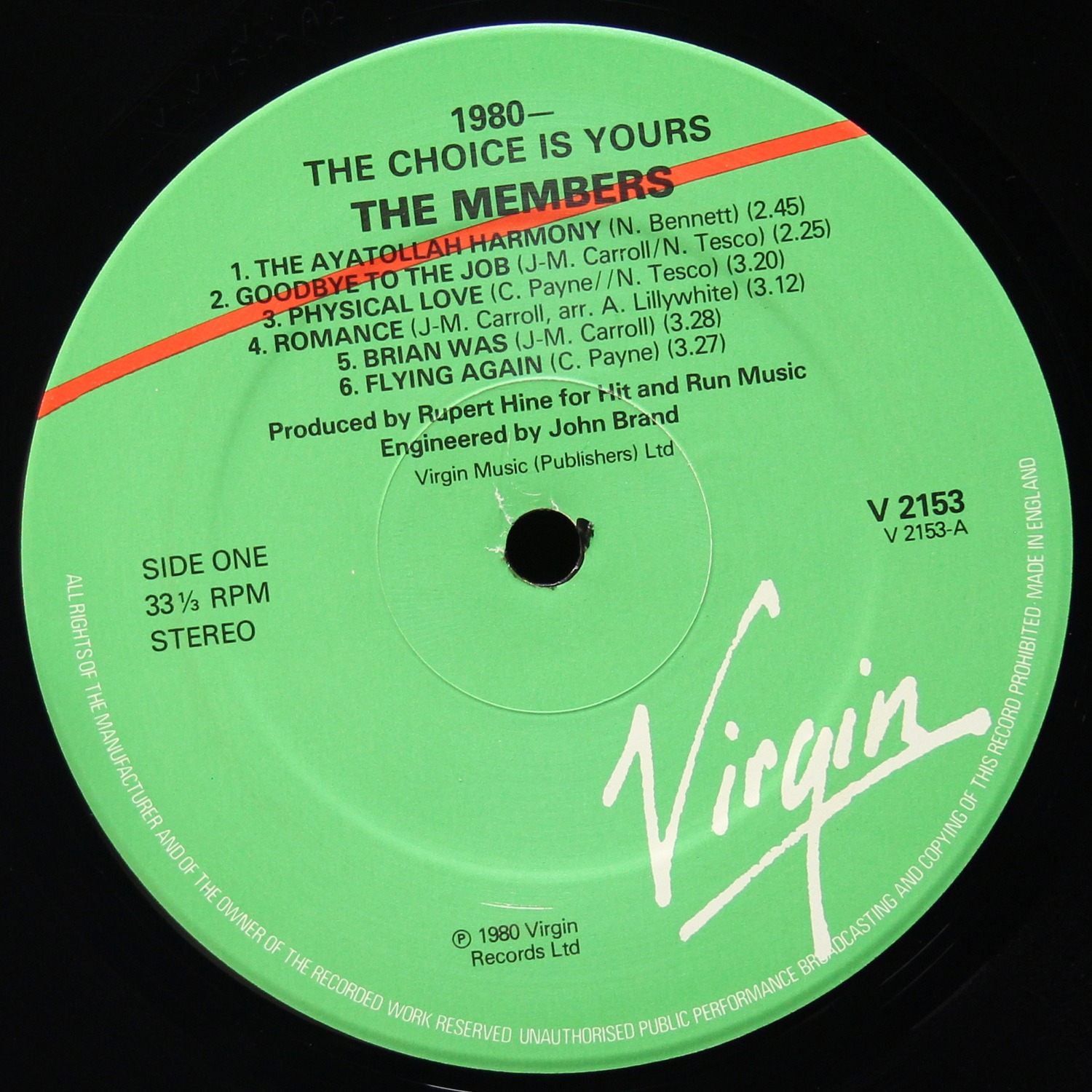 LP Members — 1980 - The Choice Is Yours фото 3