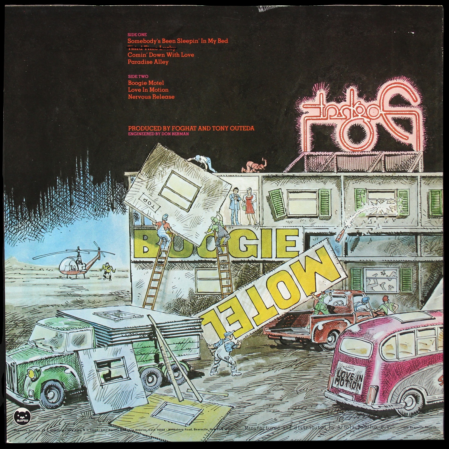 LP Foghat — Boogie Motel фото 2