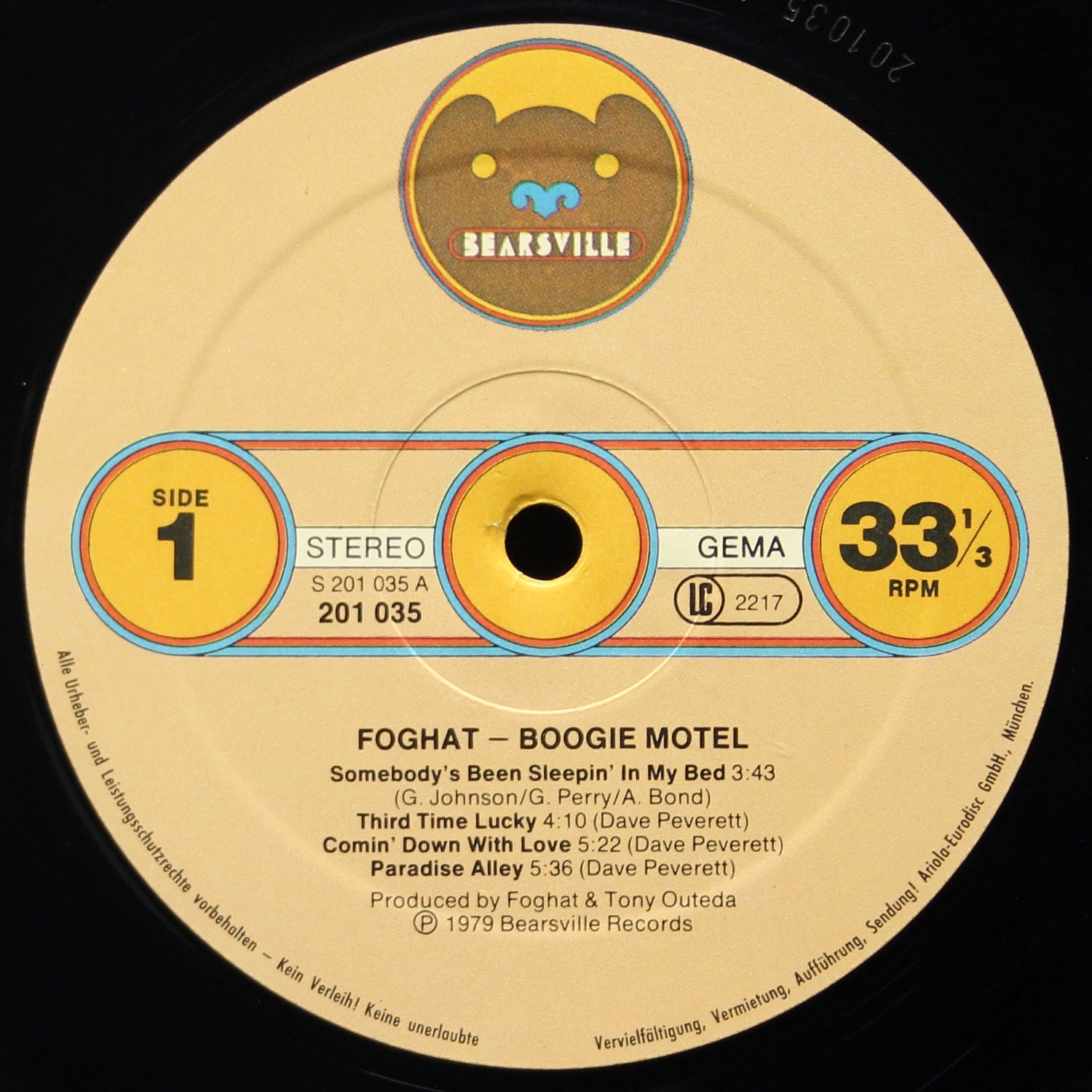 LP Foghat — Boogie Motel фото 3