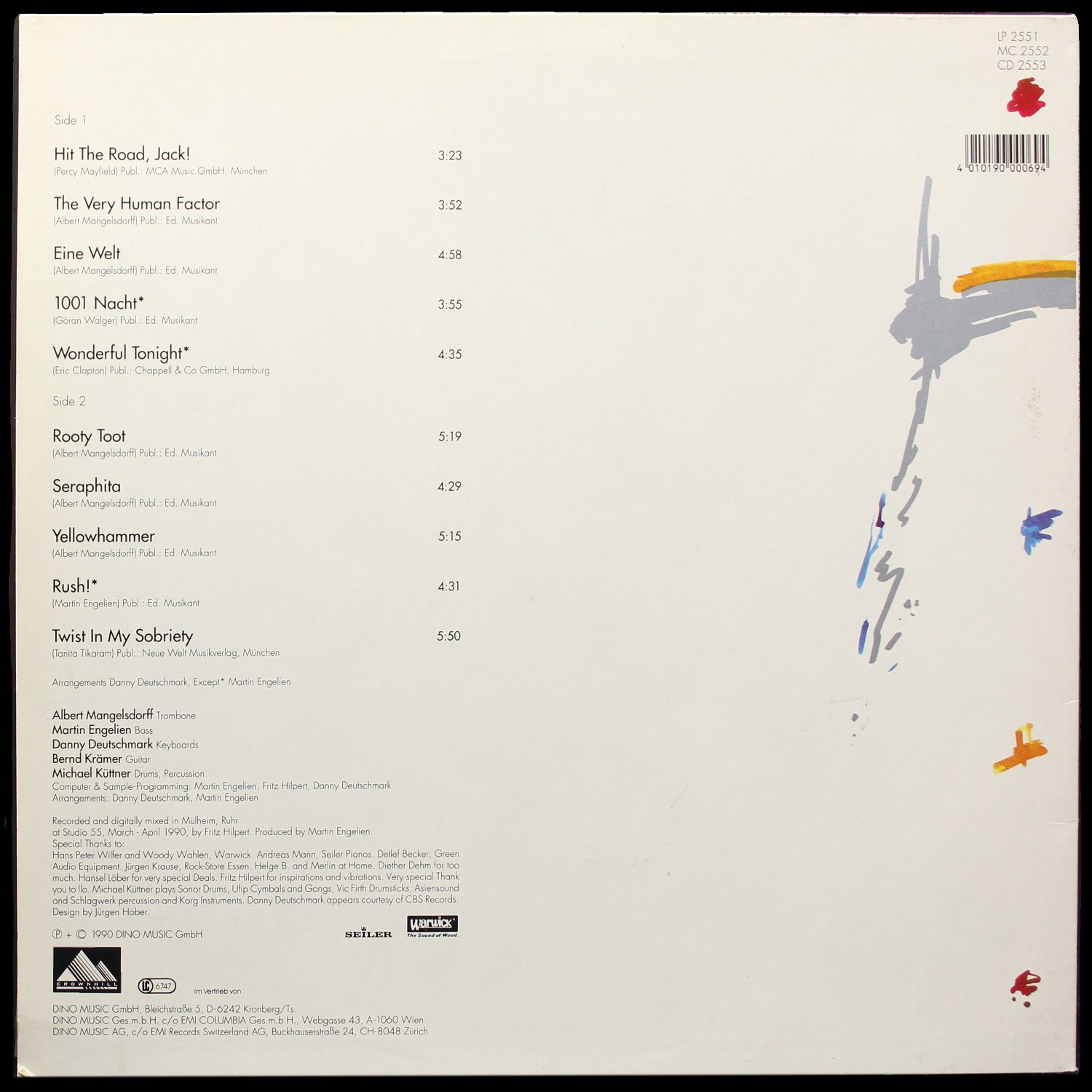 LP Albert Mangelsdorff — Rooty Toot фото 2