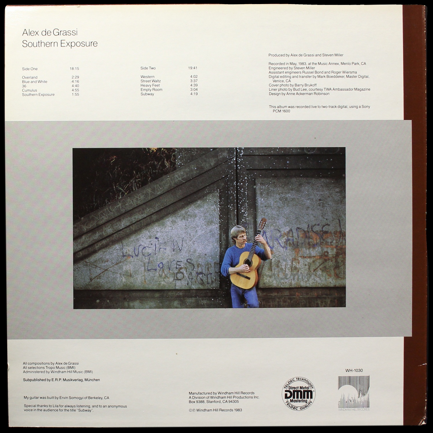 LP Alex de Grassi — Southern Exposure фото 2