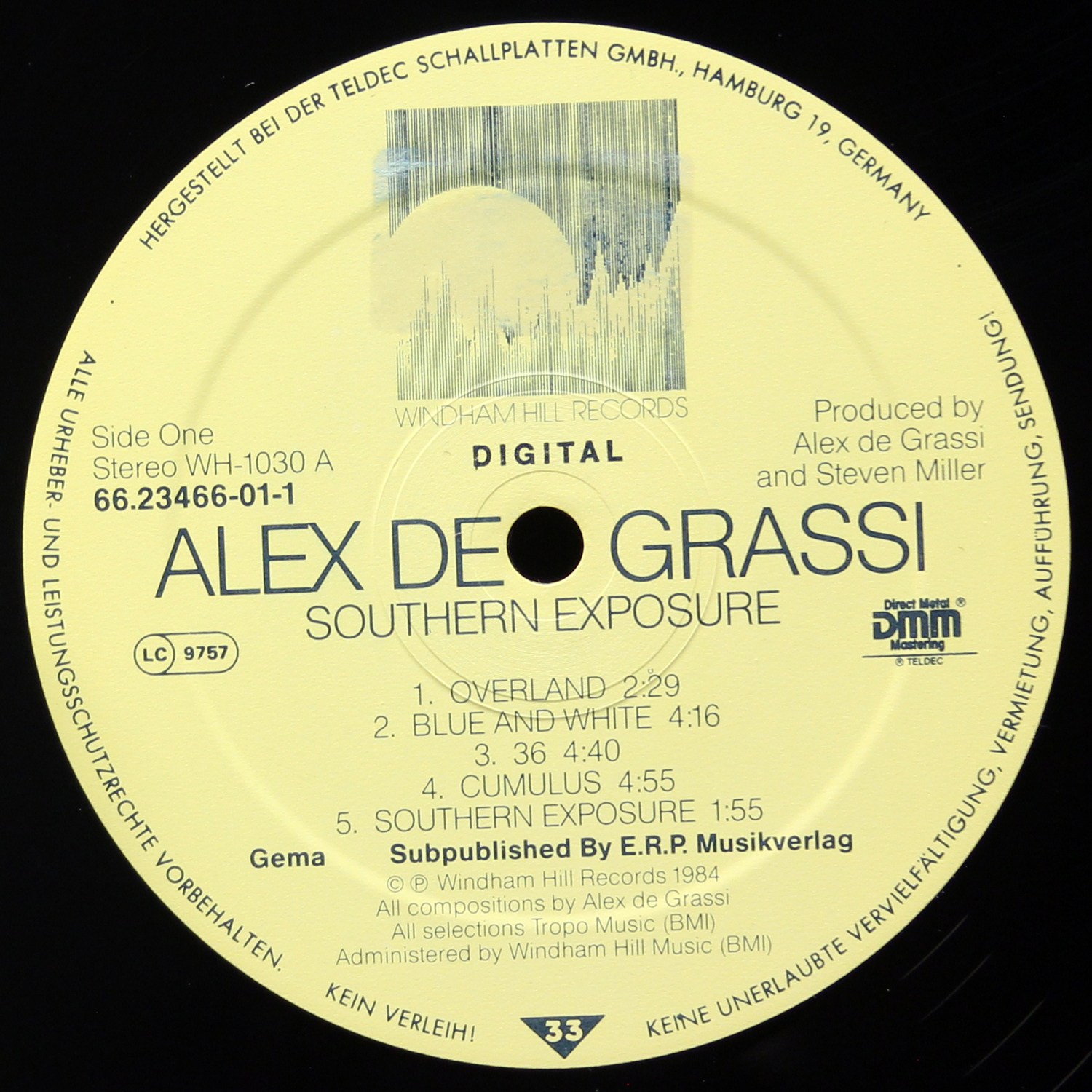 LP Alex de Grassi — Southern Exposure фото 3