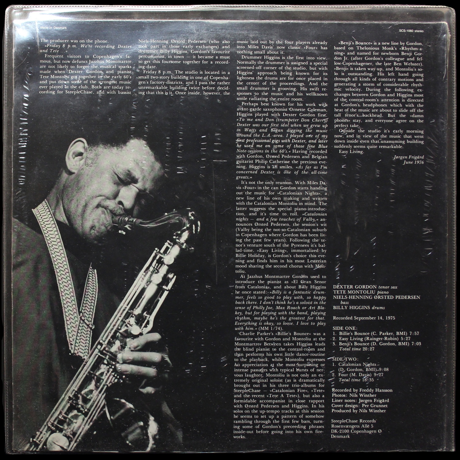 LP Dexter Gordon Quartet — Bouncin' With Dex фото 2