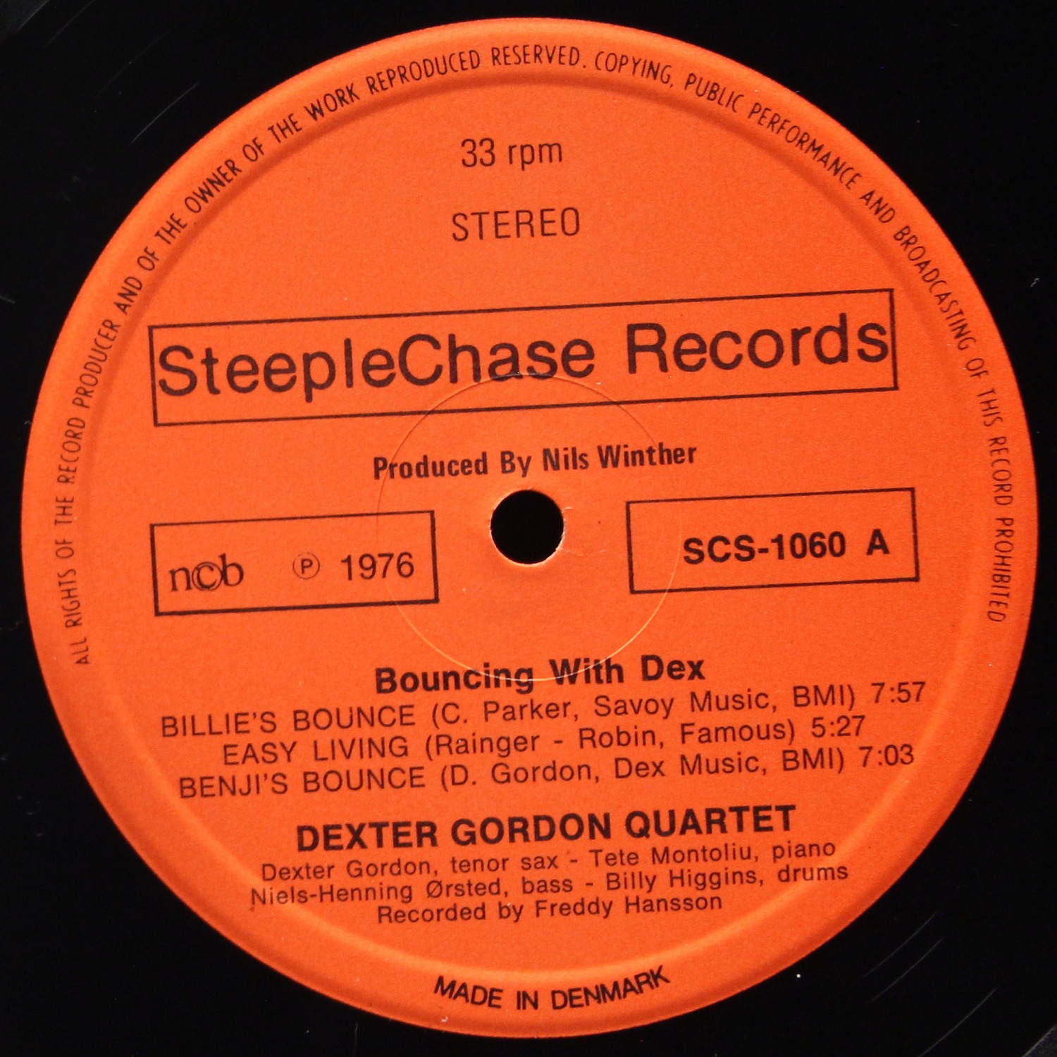 LP Dexter Gordon Quartet — Bouncin' With Dex фото 3