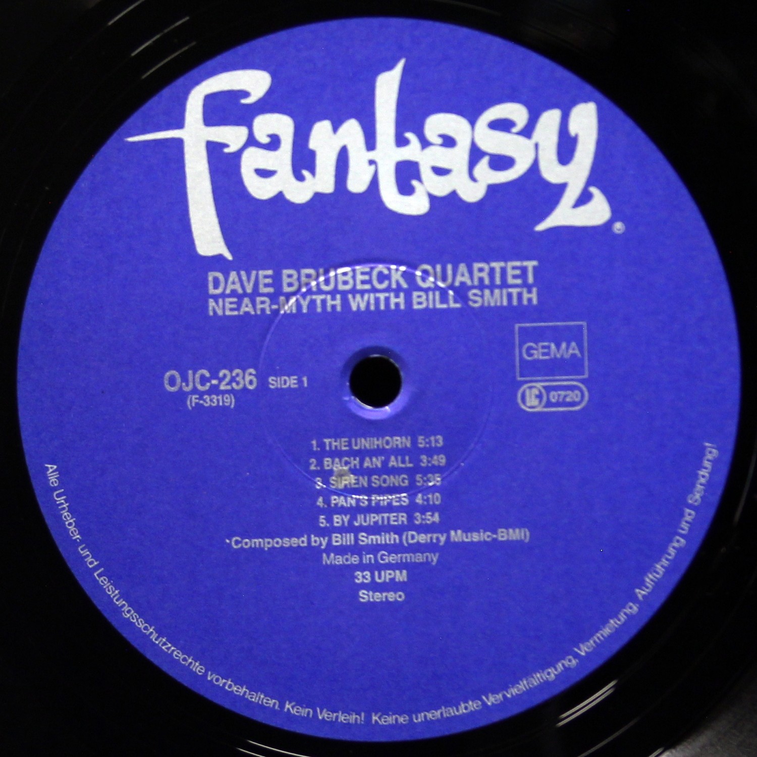 LP Dave Brubeck — Near Myth фото 3