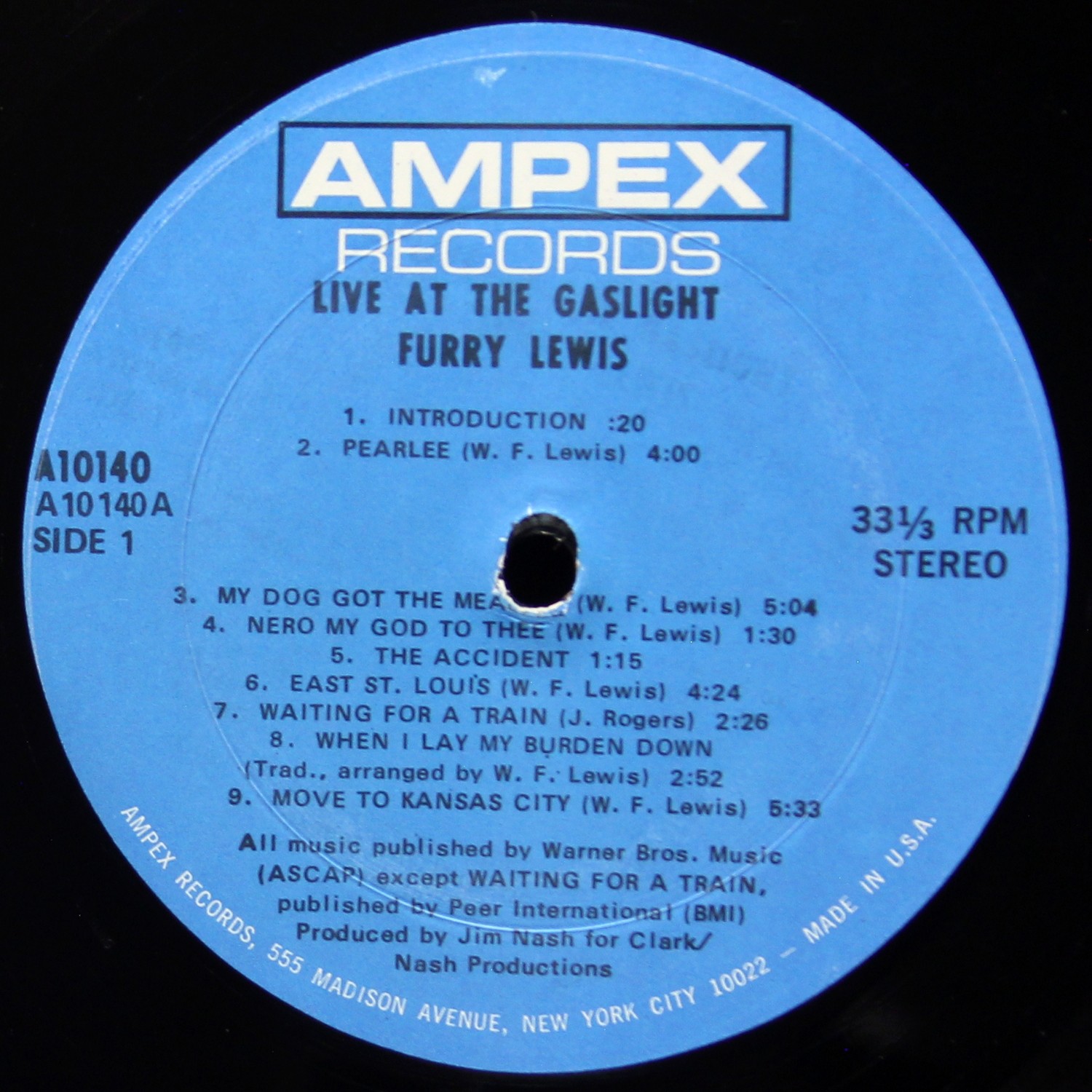 LP Furry Lewis — Live At The Gaslight At The Au Go Go фото 3