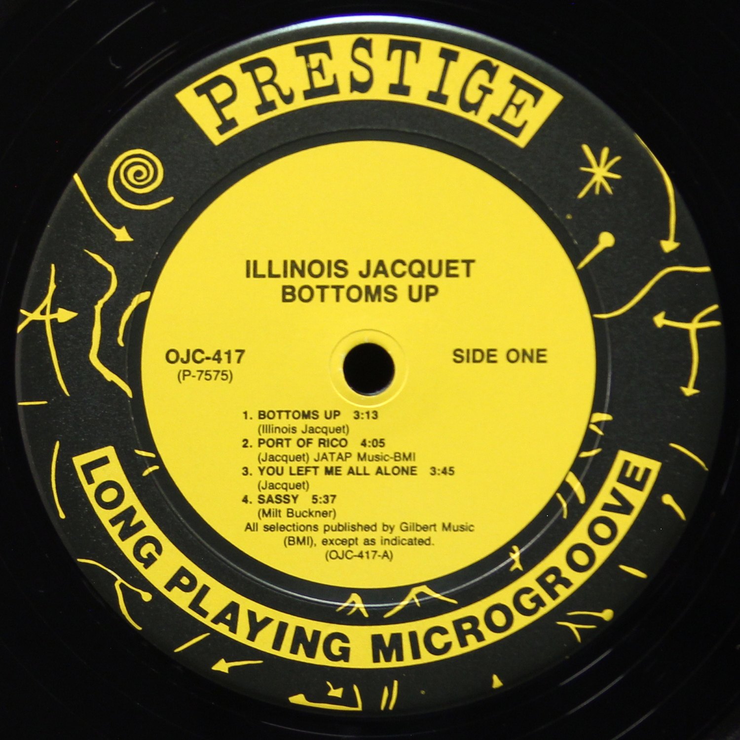 LP Illinois Jacquet — Bottoms Up - Illinois Jacquet On Prestige! фото 3