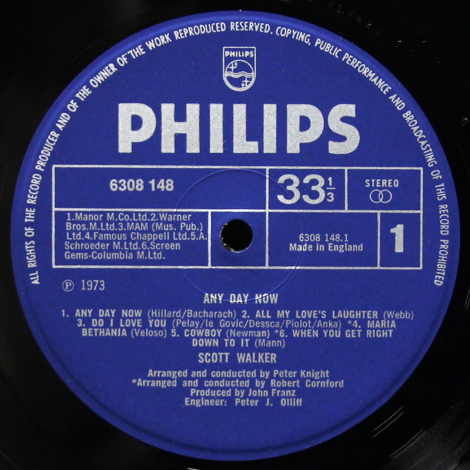 LP Scott Walker — Any Day Now фото 3